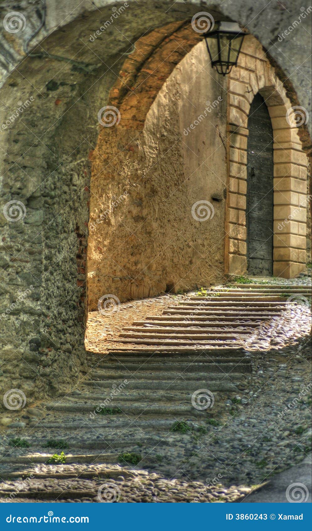 old italy: through a archway