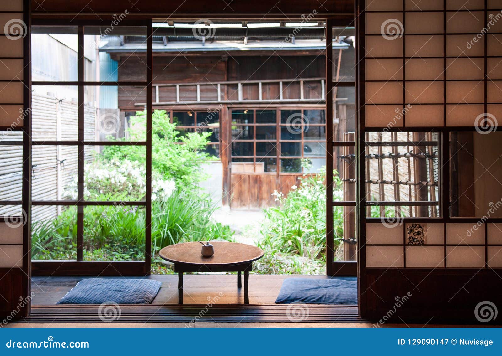 Old Japanese Houses Interior Famous Cafe Melon Bun Shop Of