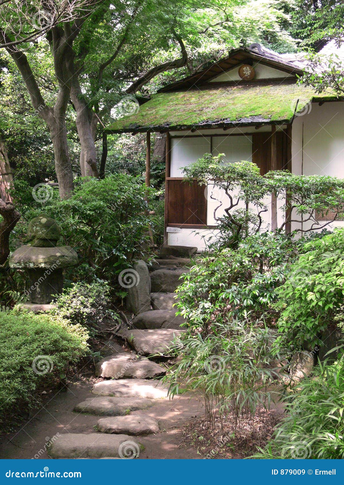 old japanese tea house stock image. image of tree, nature