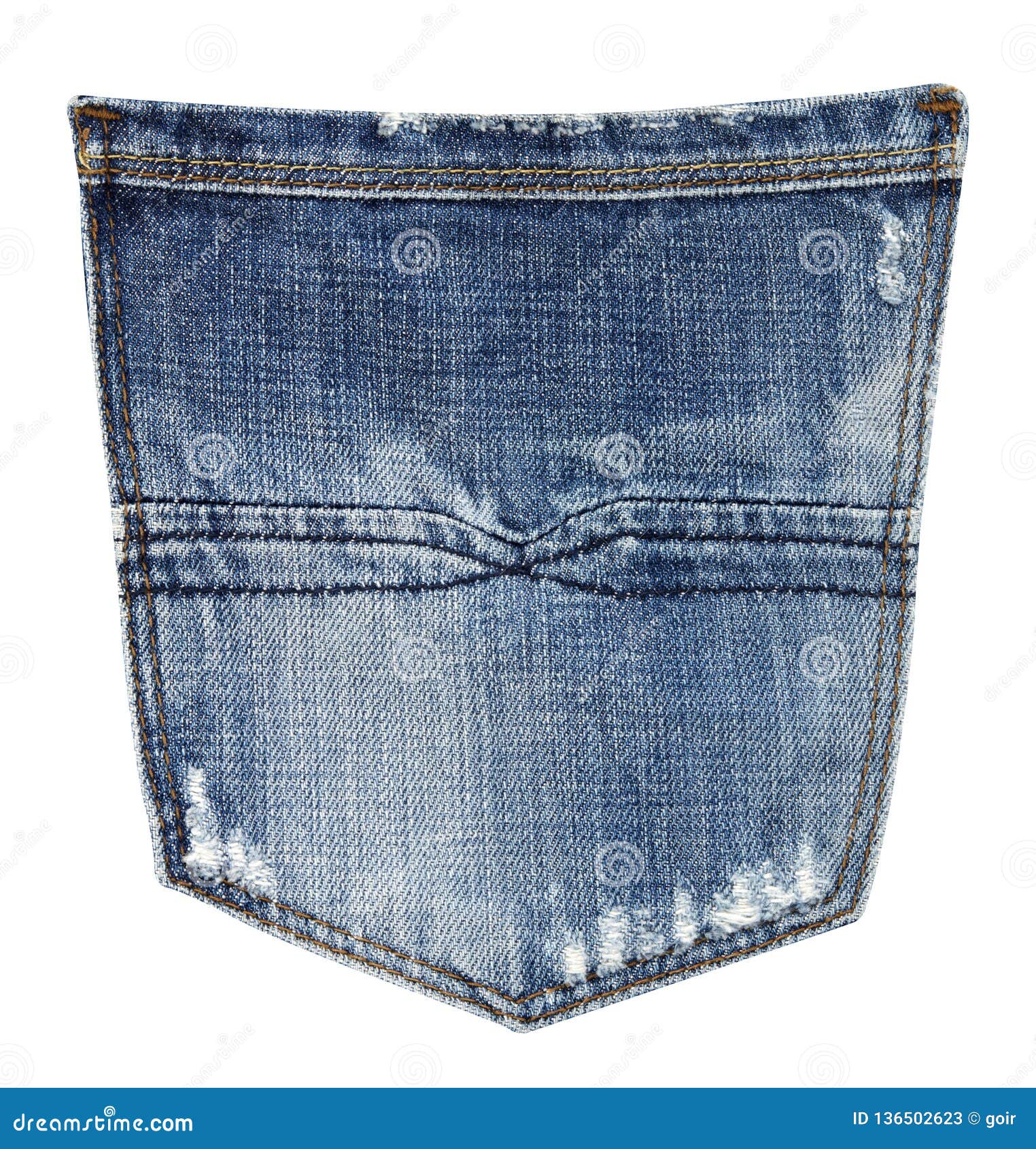 Old jeans back pocket stock image. Image of casual, clothing - 136502623