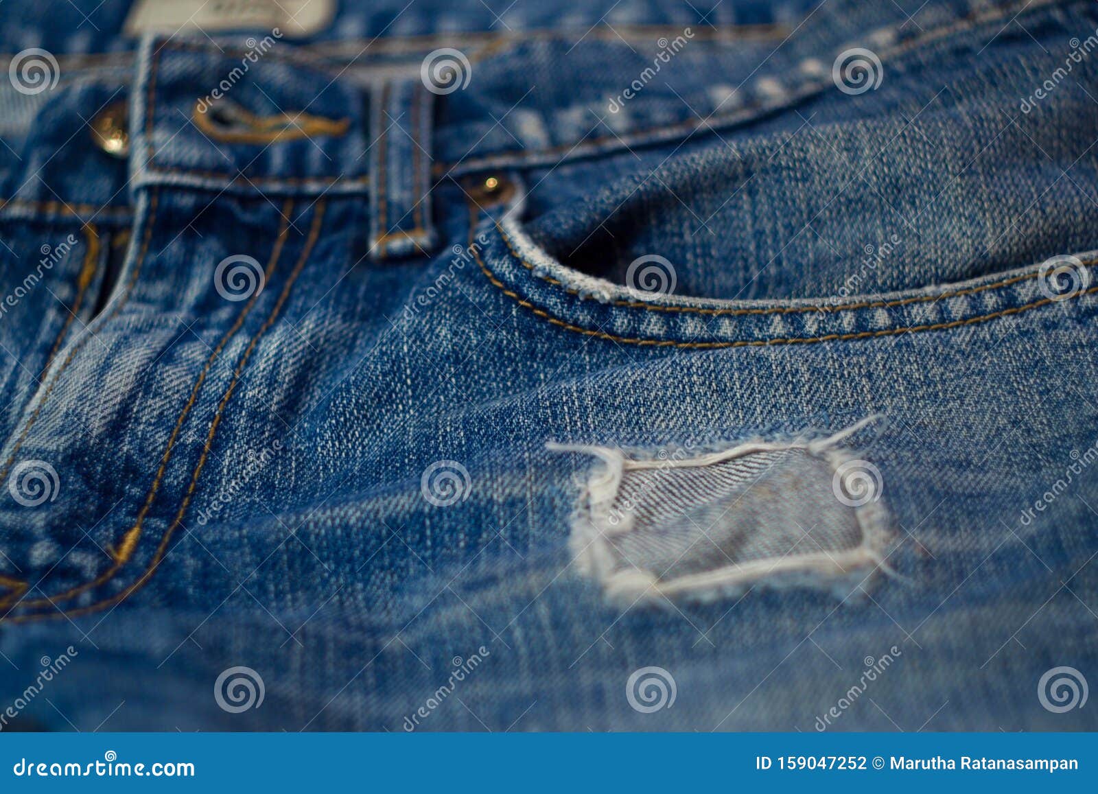 Old blue jeans stock photo. Image of canvas, cloth, jeans - 159047252