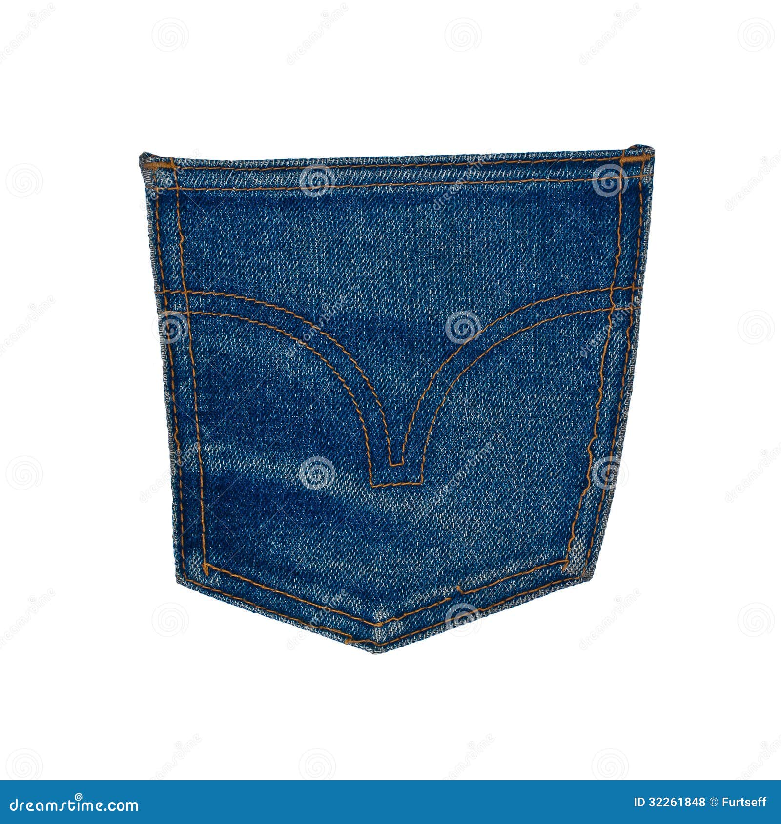 Old jeans pocket stock photo. Image of white, edge, thread - 32261848