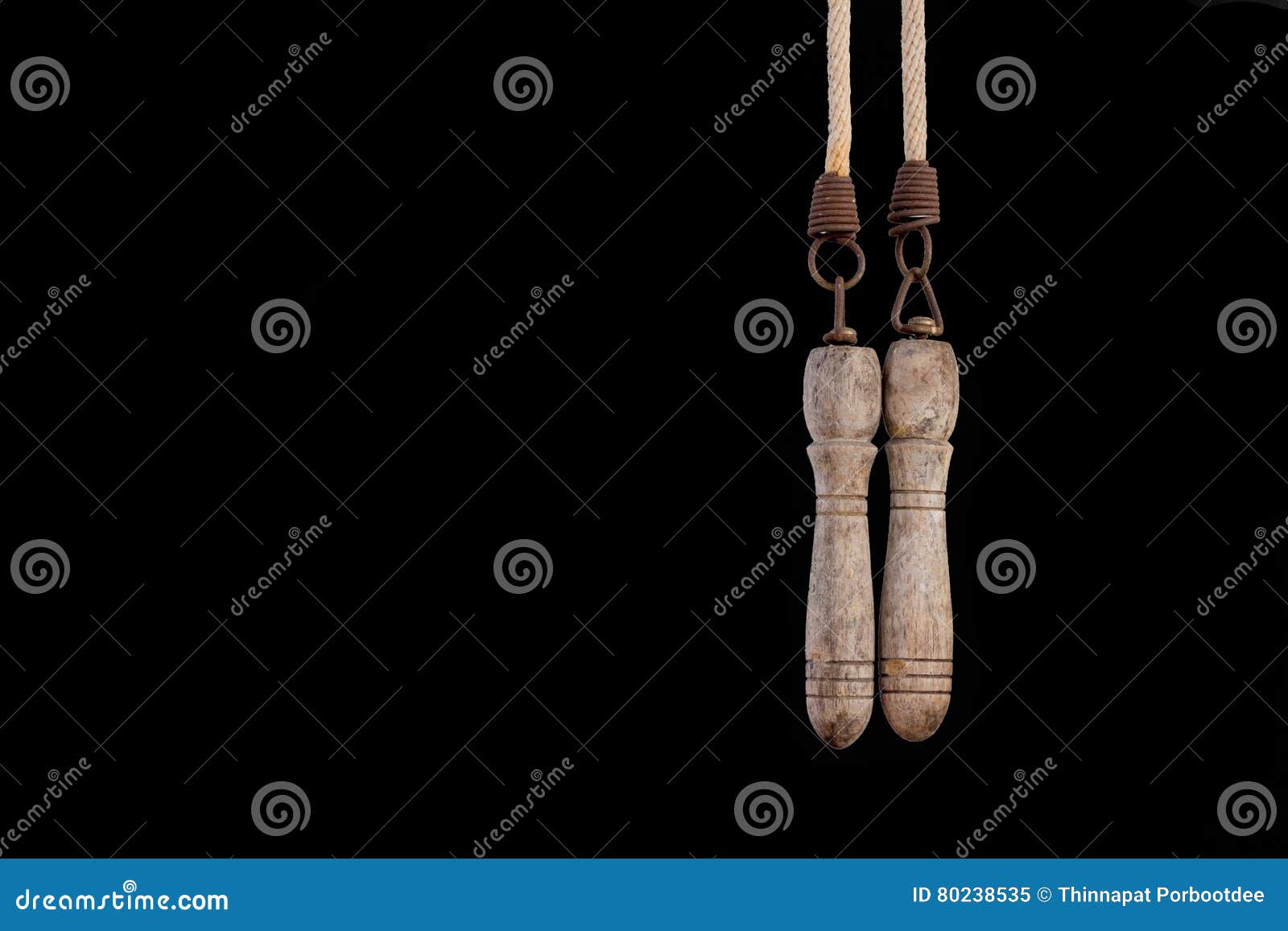 Old jump rope stock image. Image of closeup, grip, white 80238535