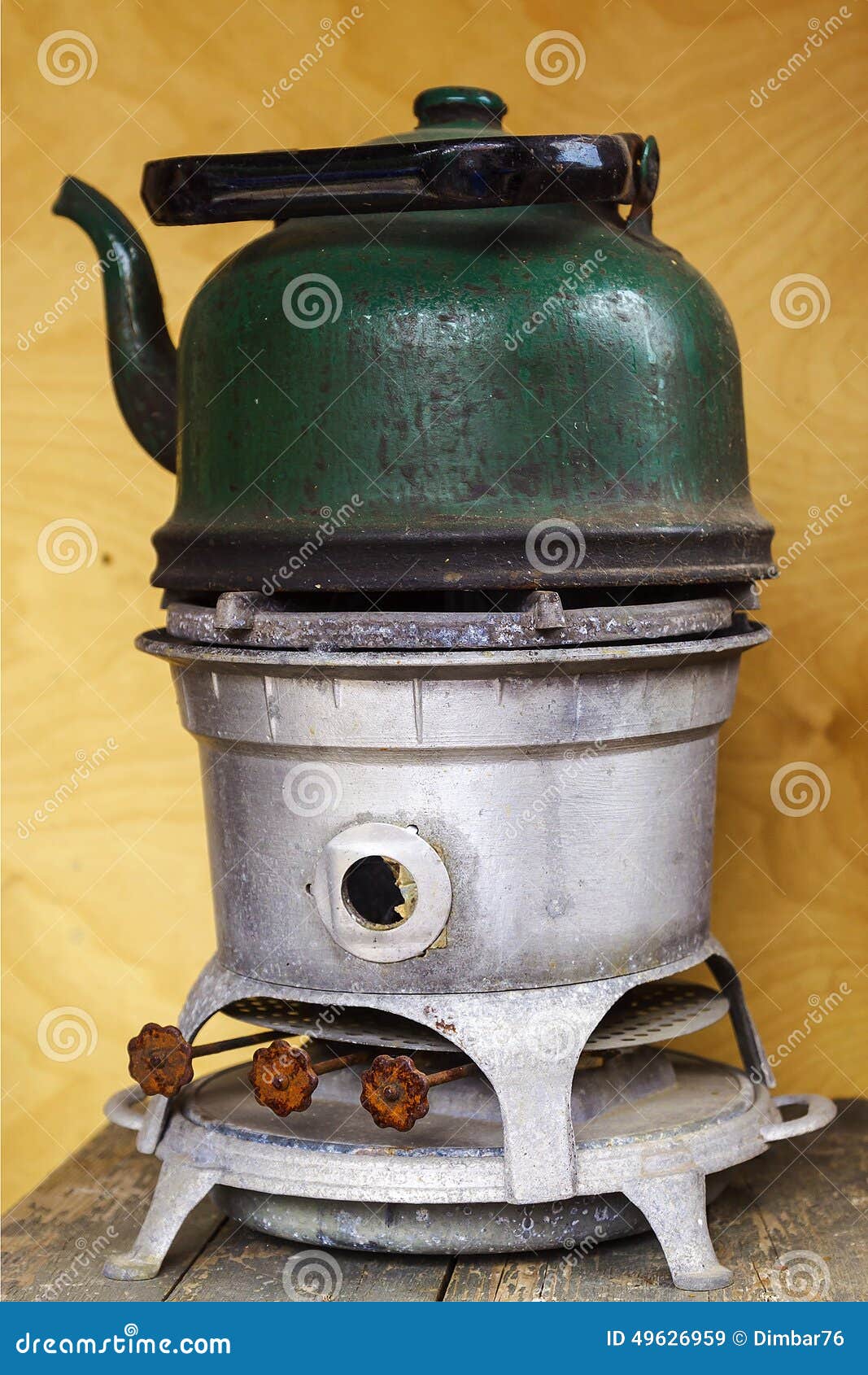 Old Vintage Oil Stoves Fired On Using Paraffin In An Authentic