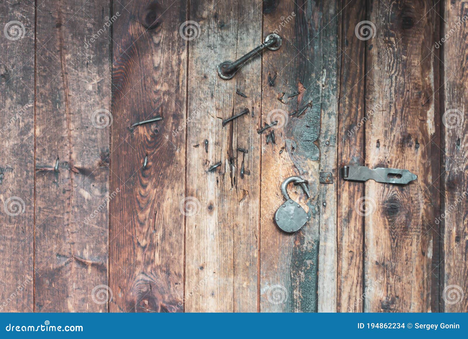 Old Key Lock on Wooden Door Stock Photo Image of texture, wood 194862234