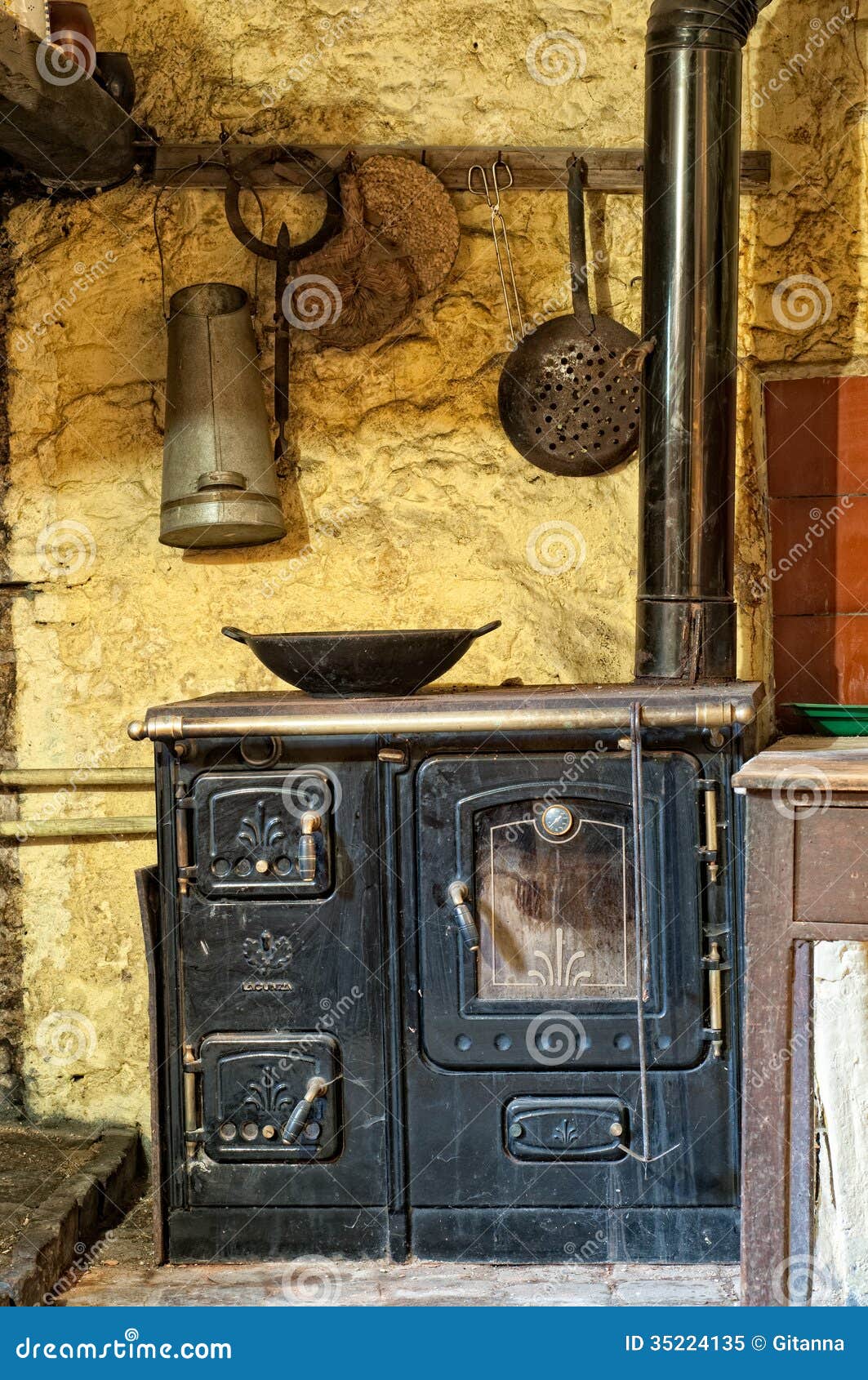 Old kitchen stock image. Image of light, interior, architecture 35224135