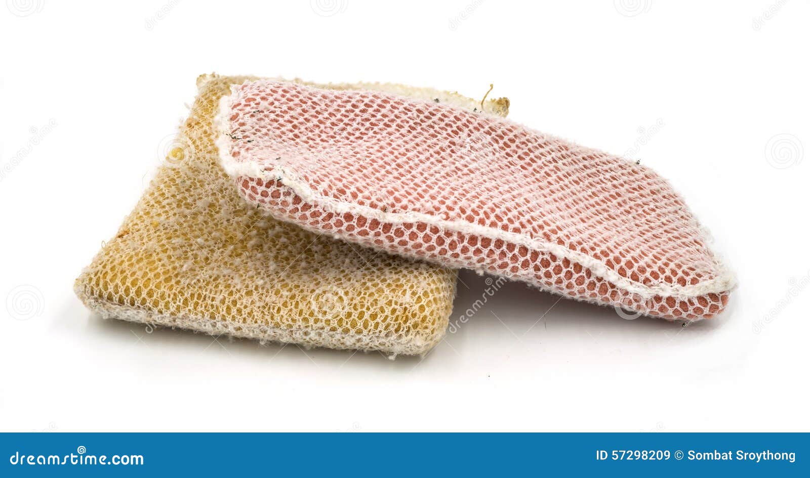 Old Kitchen Sponge on White Background. Stock Image Image of sanitary