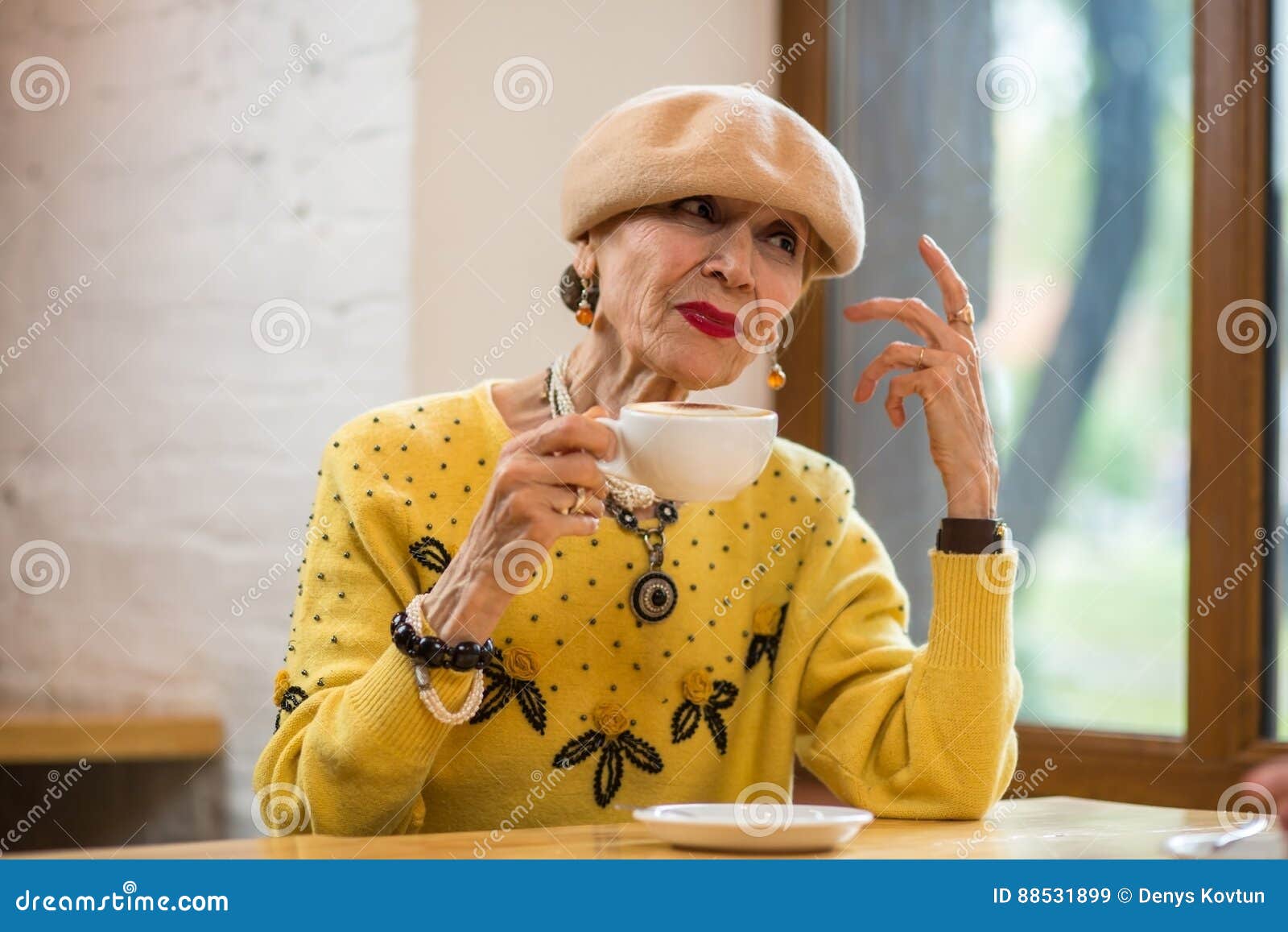 217 Old Lady Drinking Coffee Indoor Photos - Free ...