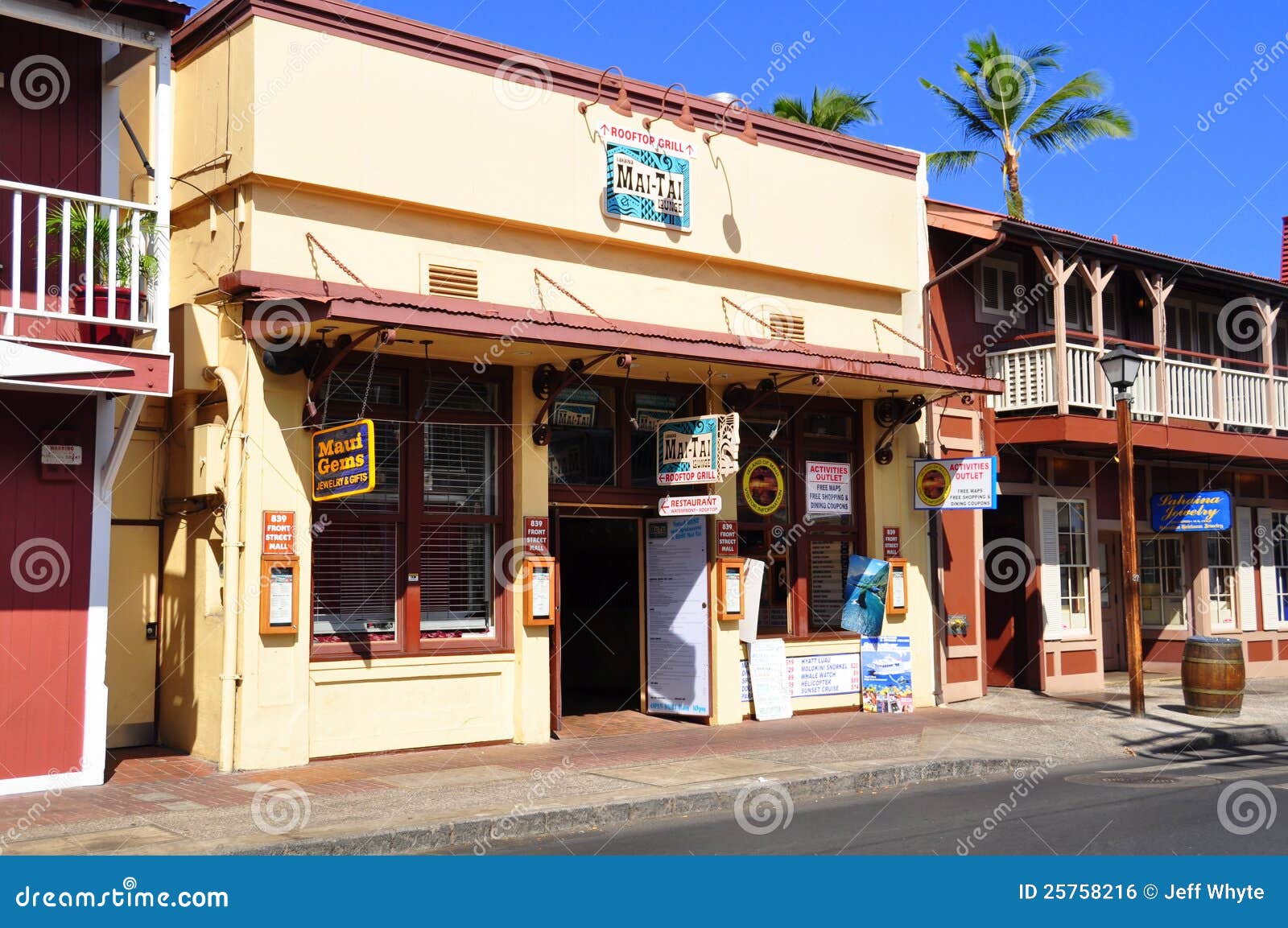 Old Lahaina Storefronts, Maui Editorial Photo Image of resorts
