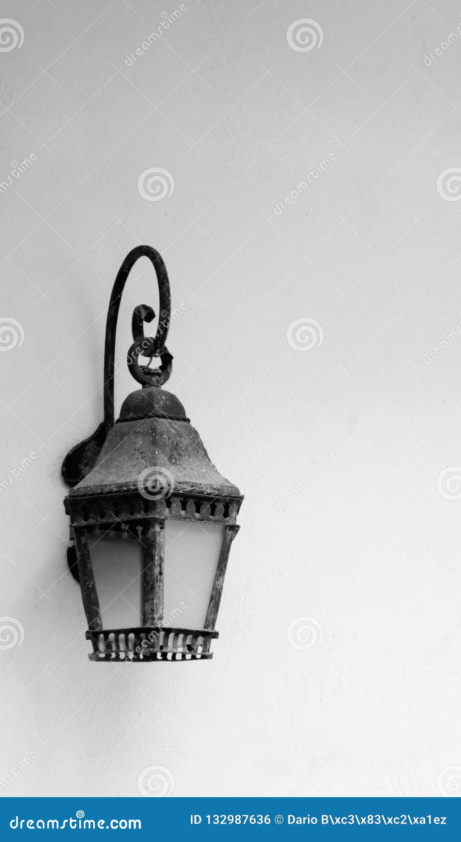 old lamp against