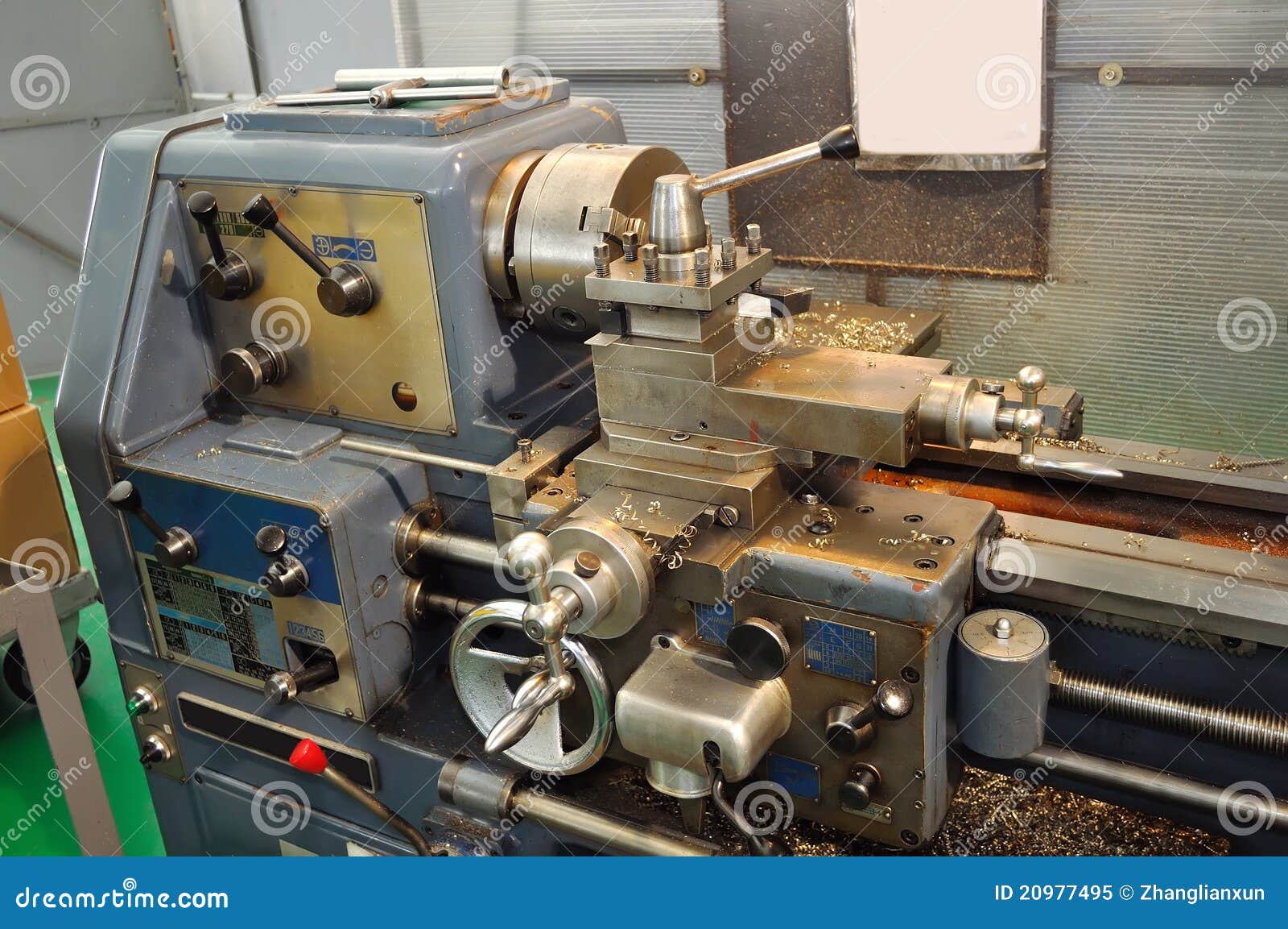 Old Lathe stock image. Image of detailed, engineering 20977495