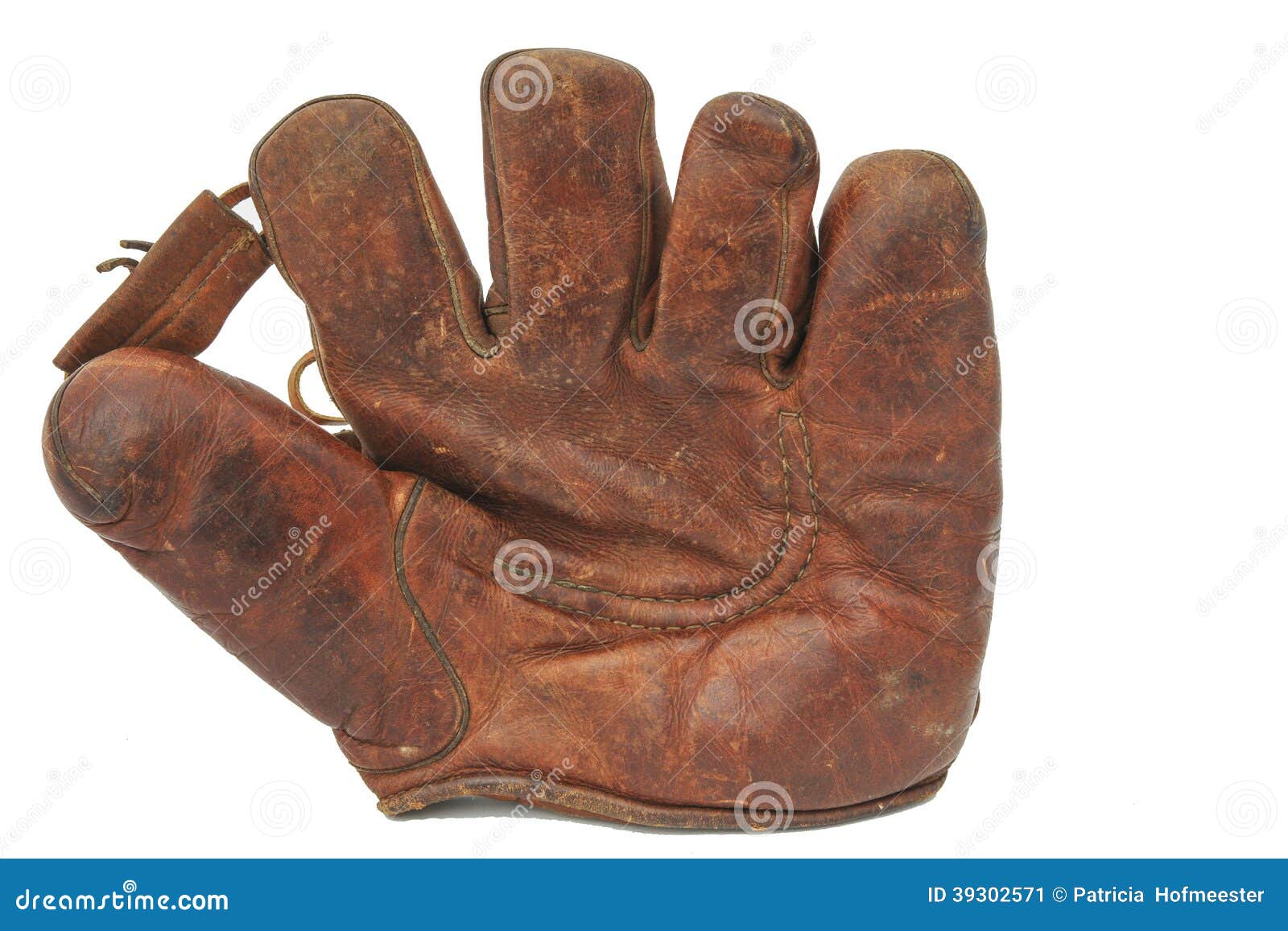 Old leather baseball glove stock image. Image of time 39302571