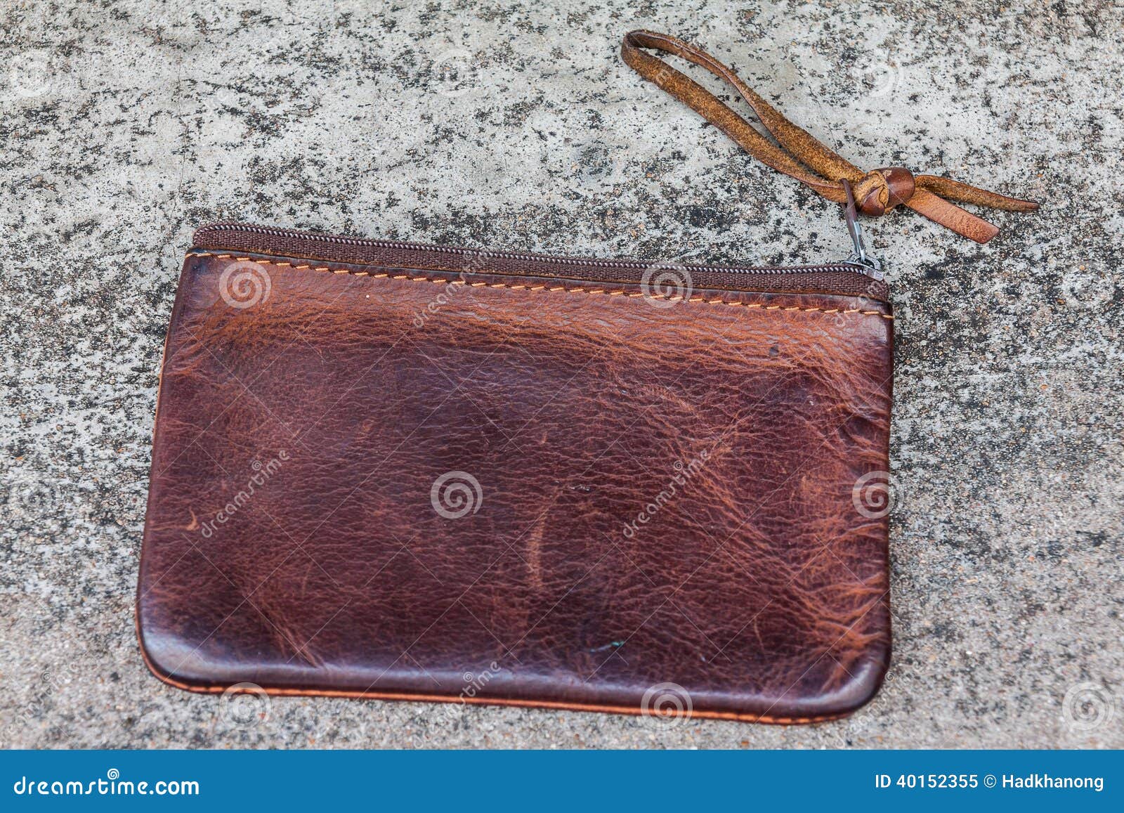 Old leather wallet stock image. Image of brown, empty - 40152355