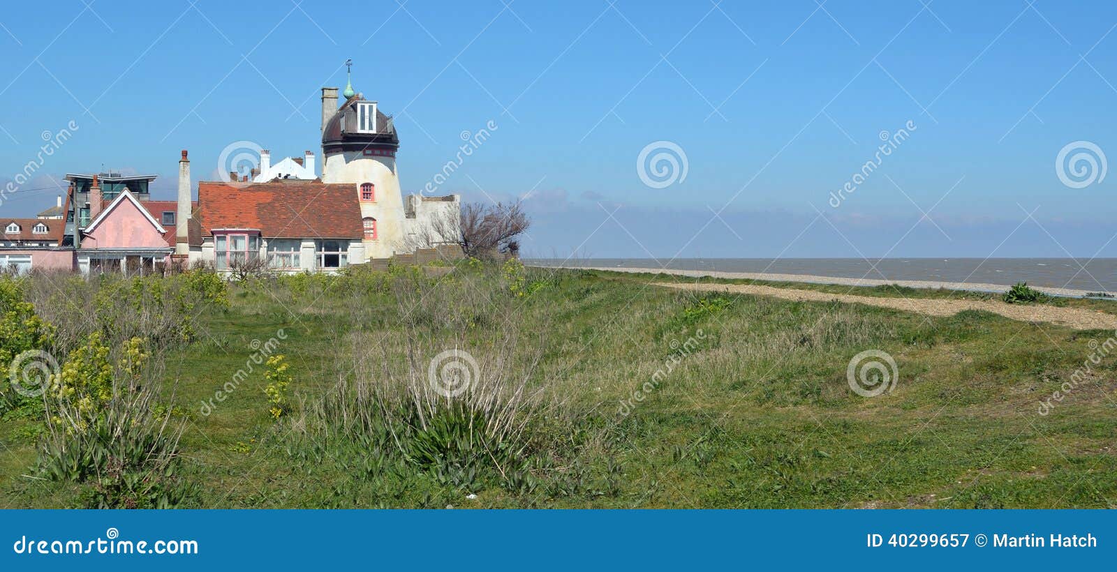 Old Lighthouse Aldeburgh Beach Stock Image Image of blue, coastal