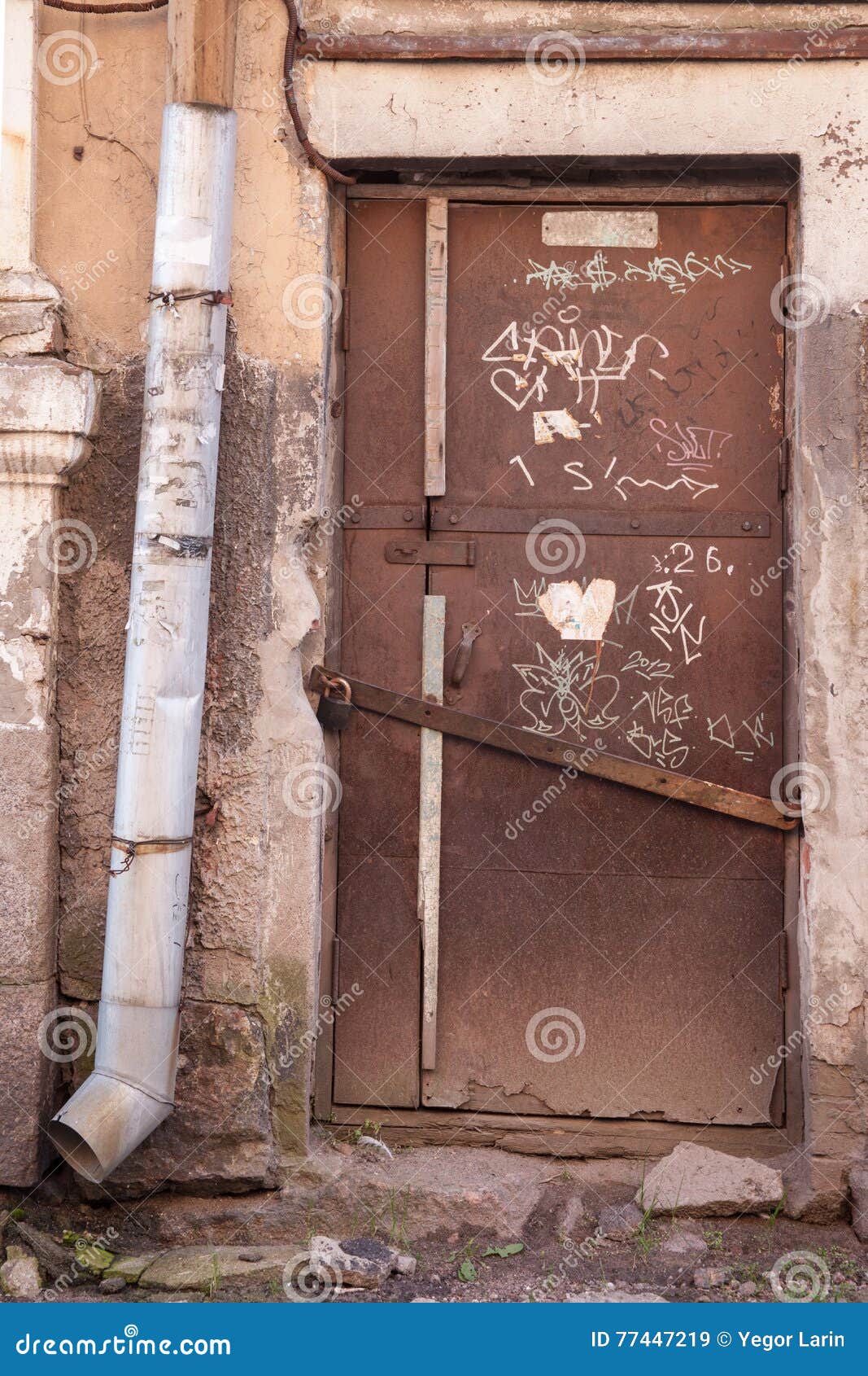 Ramshackle House In The Forest With Windows And Doors Taken Out
