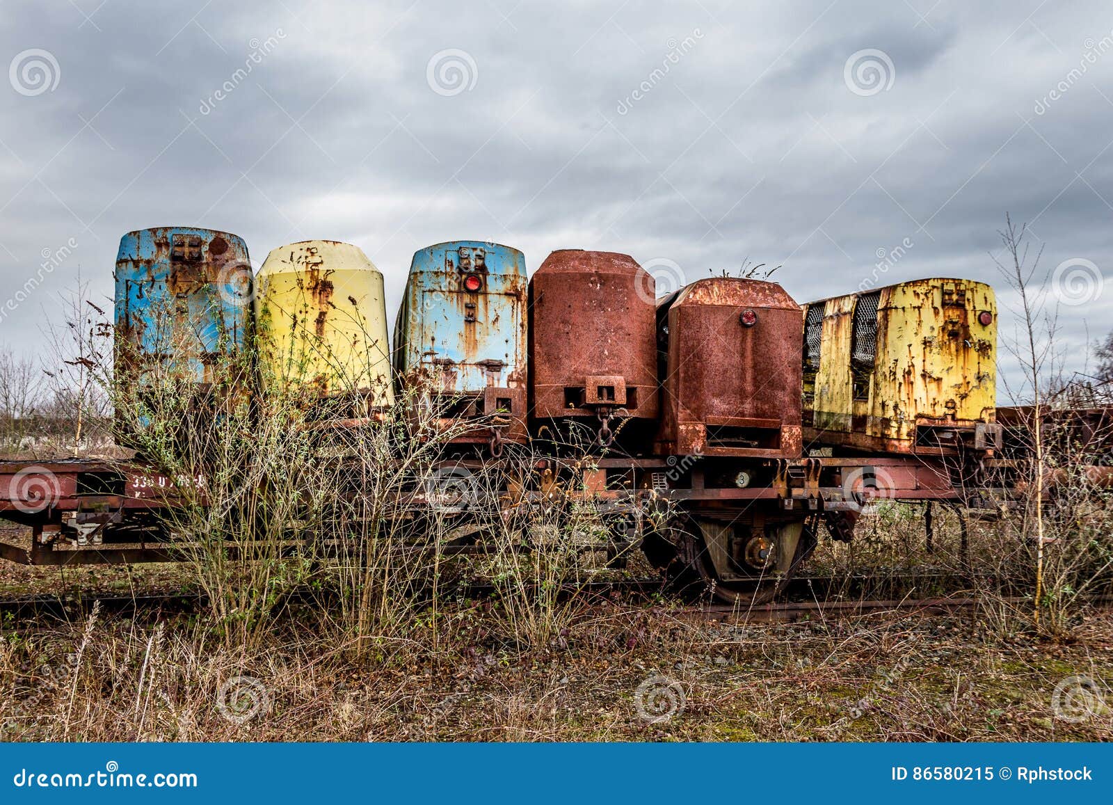 old lore on a railway near duisburg