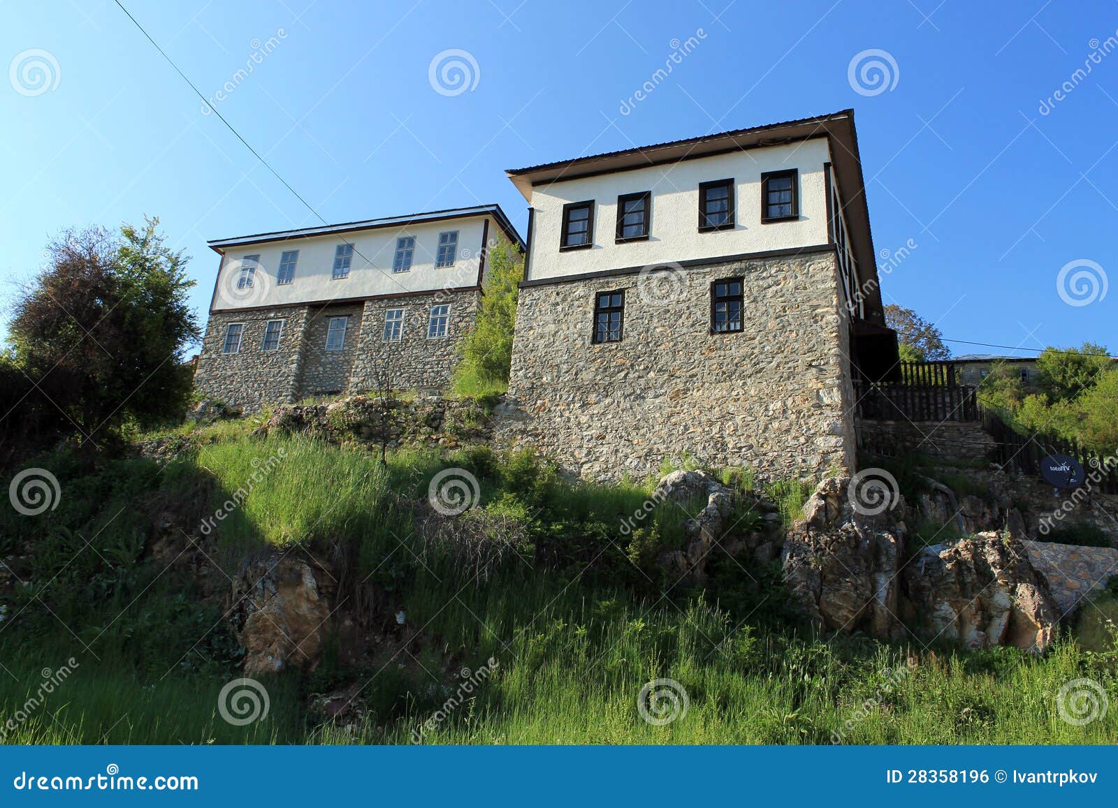 Old Macedonian Architecture Stock Photo Image of green, architecture 28358196