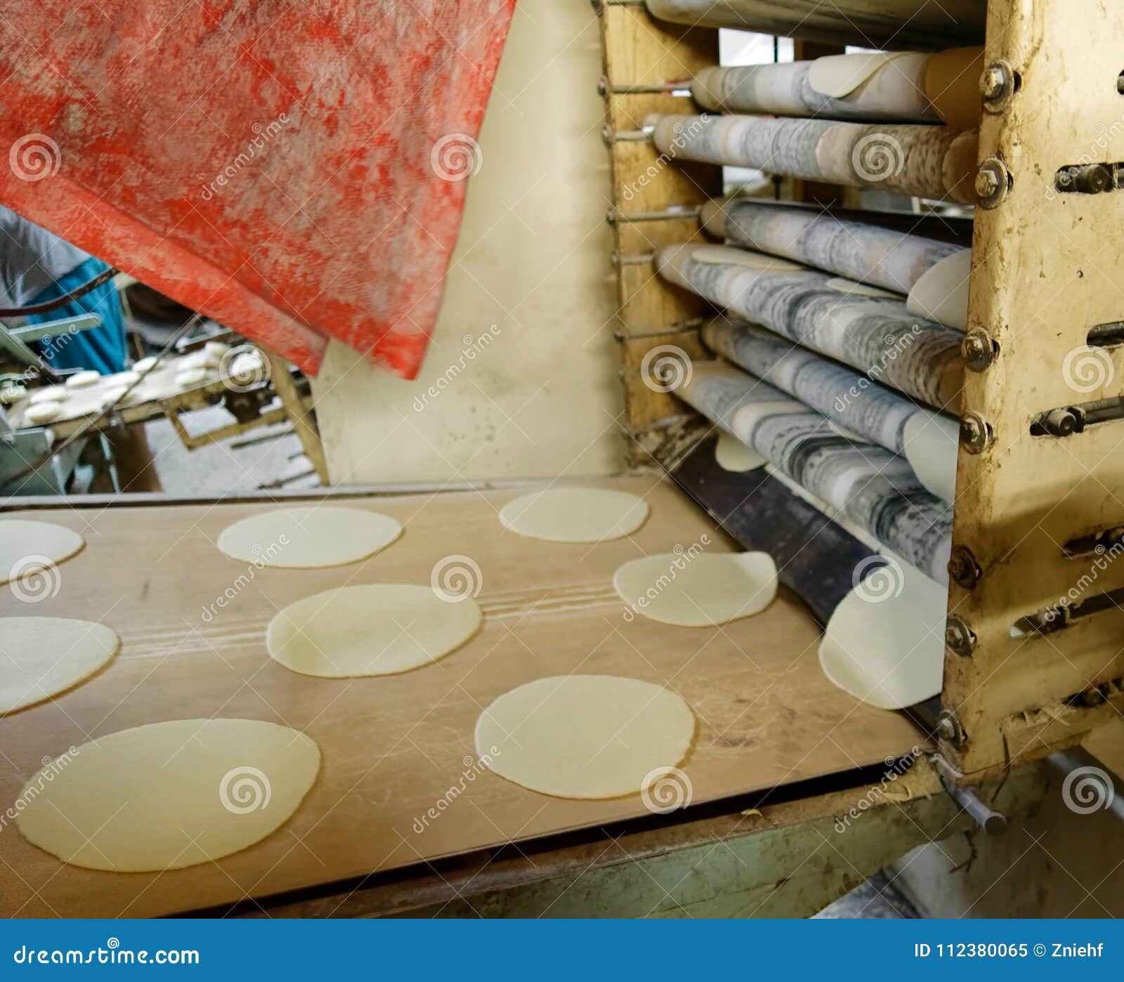 Old Machine for the Automatic Production of Arab Flatbread in the