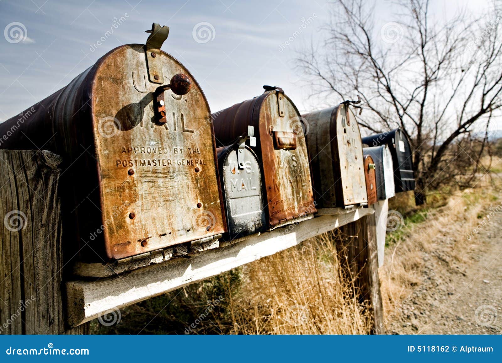old mailboxes in midwest usa