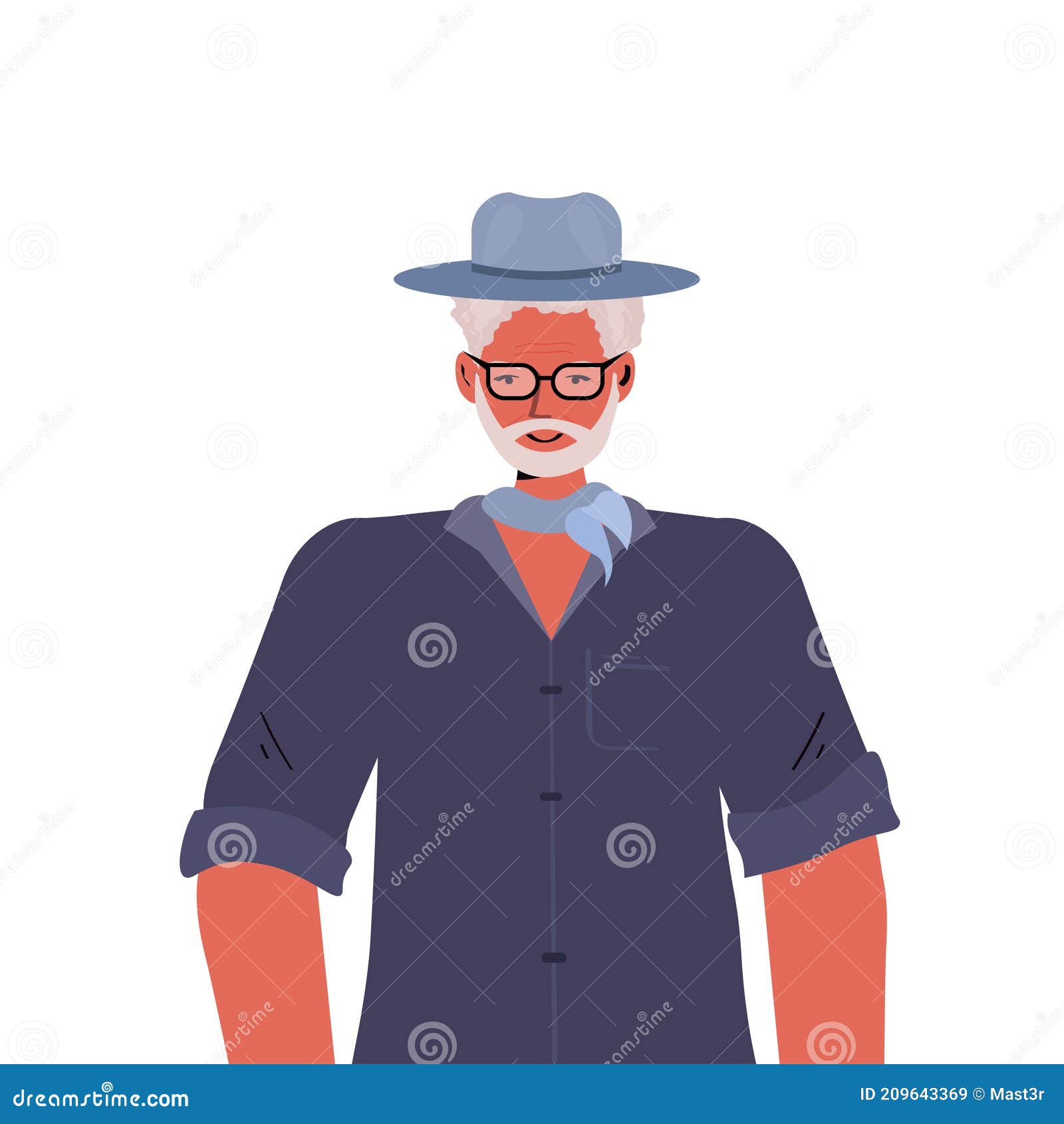 Old Man in Casual Trendy Clothes Senior Male Cartoon Character Gray Haired  Grandfather Portrait Stock Vector - Illustration of isolated, graphic:  209643369