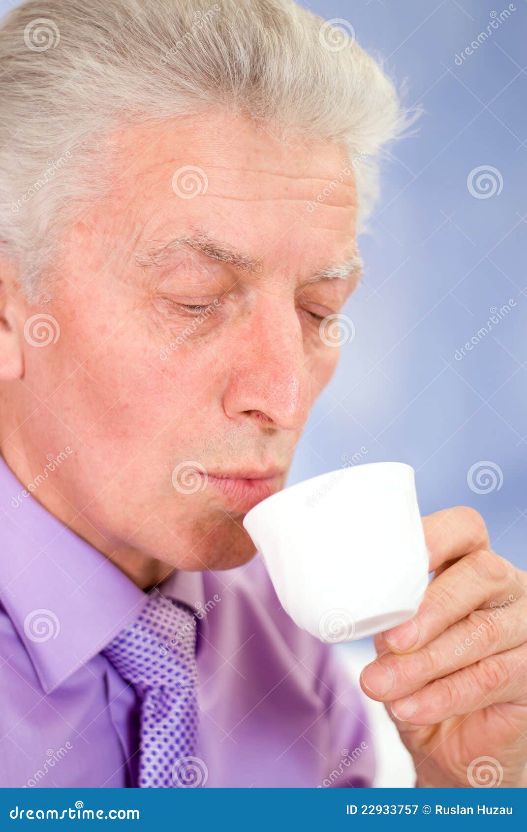 Old man with cup stock image. Image of male, portrait 22933757