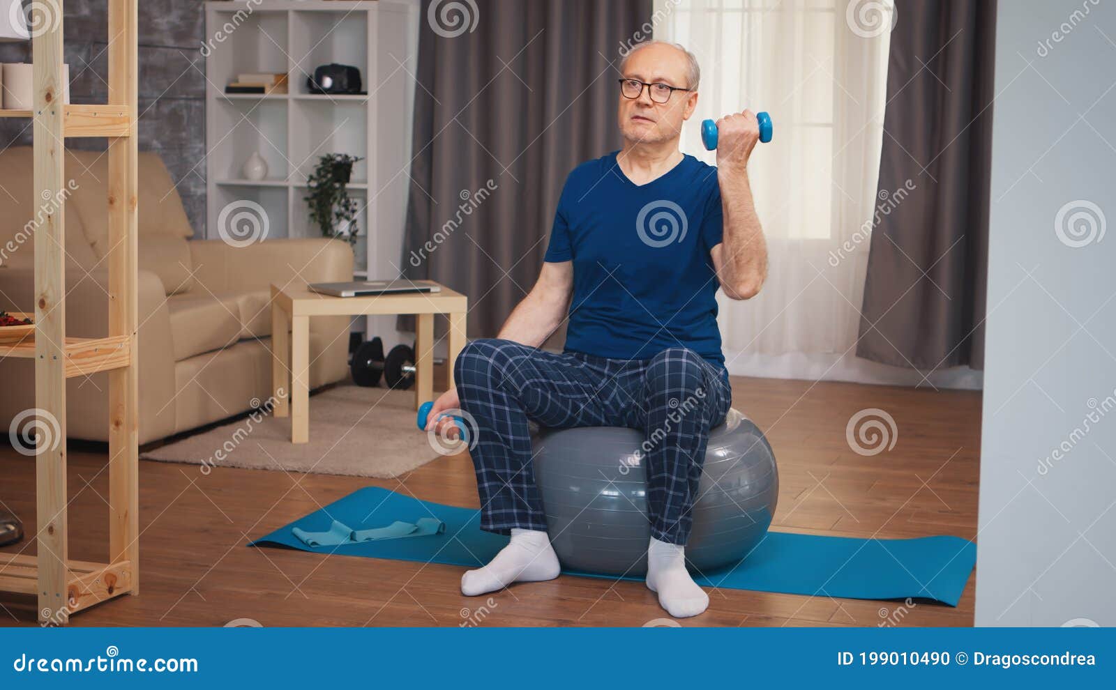 Old man training stock photo. Image of sport, person - 199010490