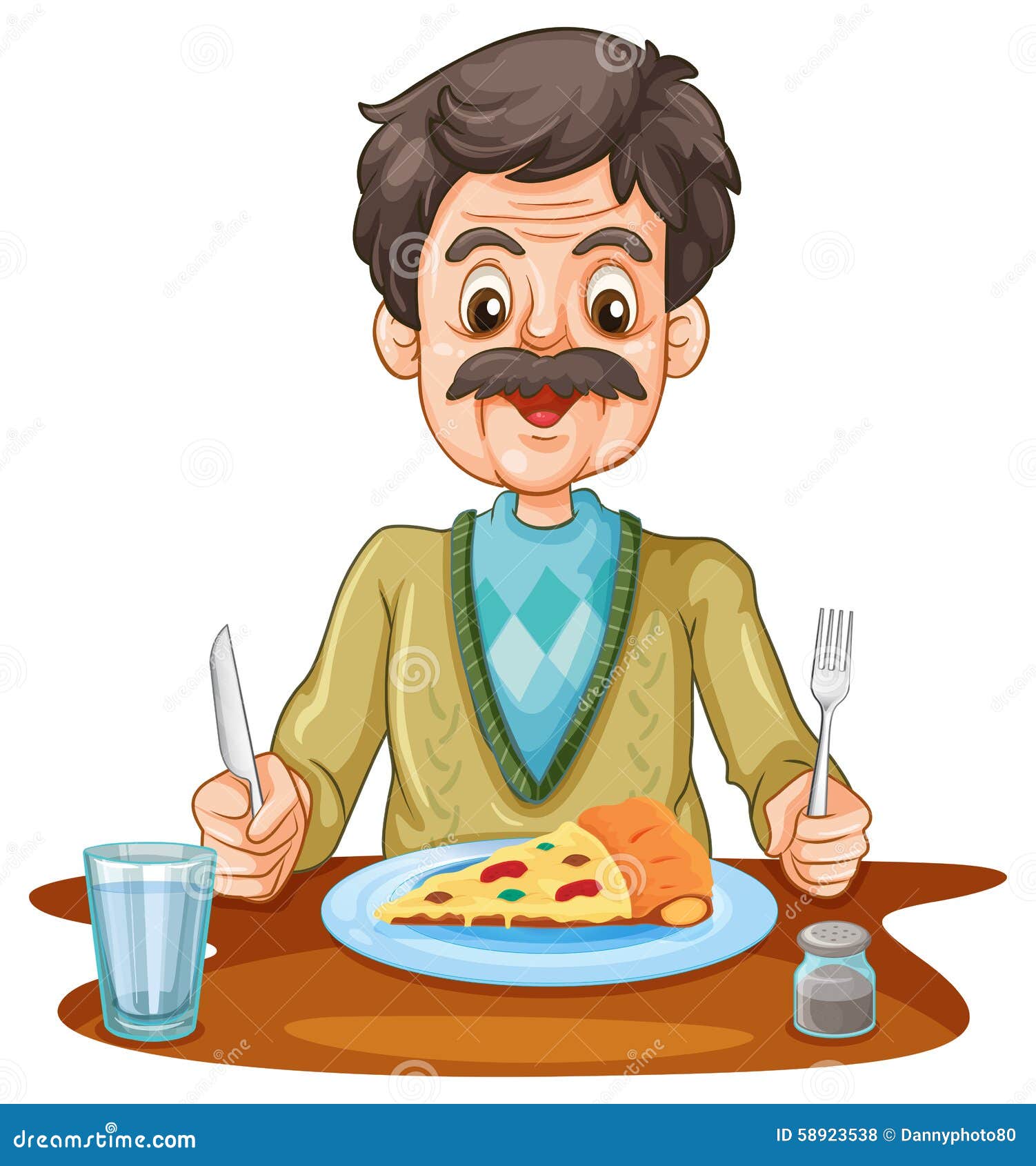 clipart eating pizza - photo #19