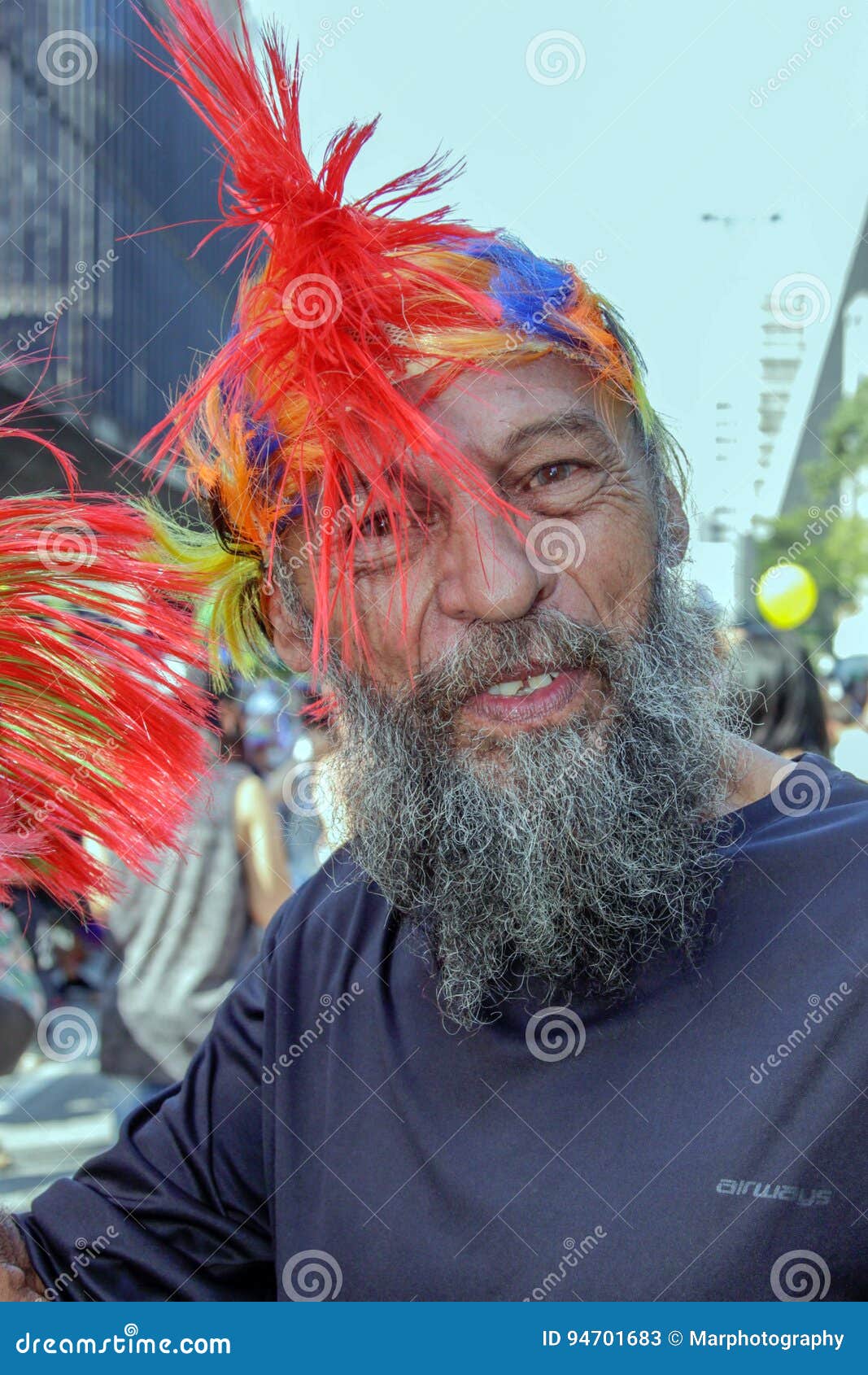 Old Man At Gay Pride Parade Sao Paulo Editorial Stock Photo Image Of Festival Activist 94701683