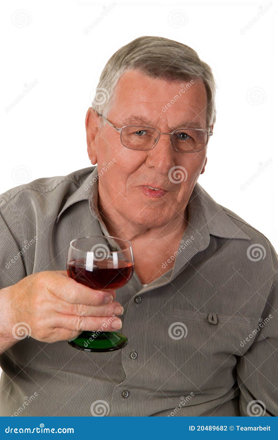 Old man with red wine stock photo. Image of eyeglasses 20489682