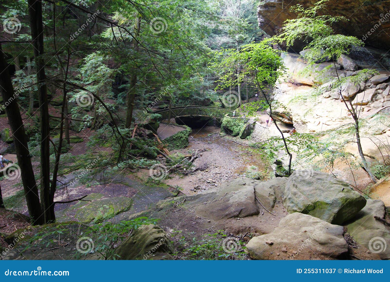 Old Man S Cave in Summer, Hocking Hills State Park, Ohio Stock Image