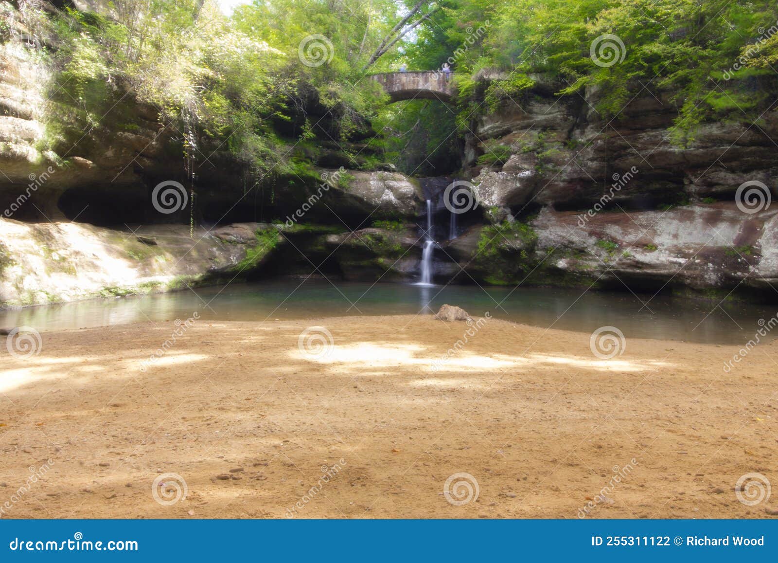 Old Man S Cave in Summer, Hocking Hills State Park, Ohio Stock Photo