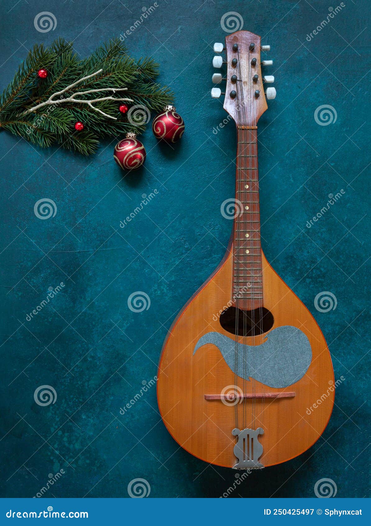 Mandolin Christmas Ornament