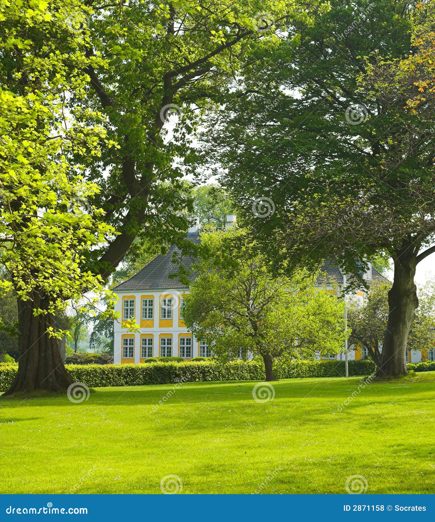 Old manor house (Denmark) stock photo. Image of europe 2871158