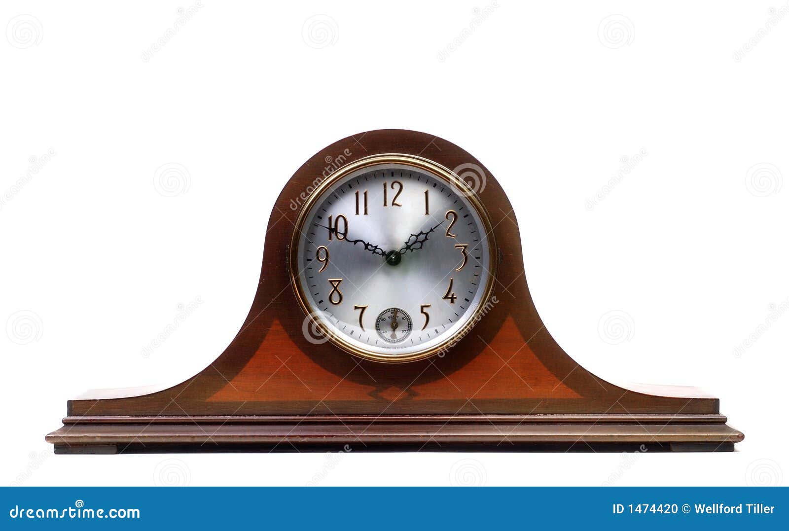 An Old Mantle Clock Stock Photo - Image: 1474420