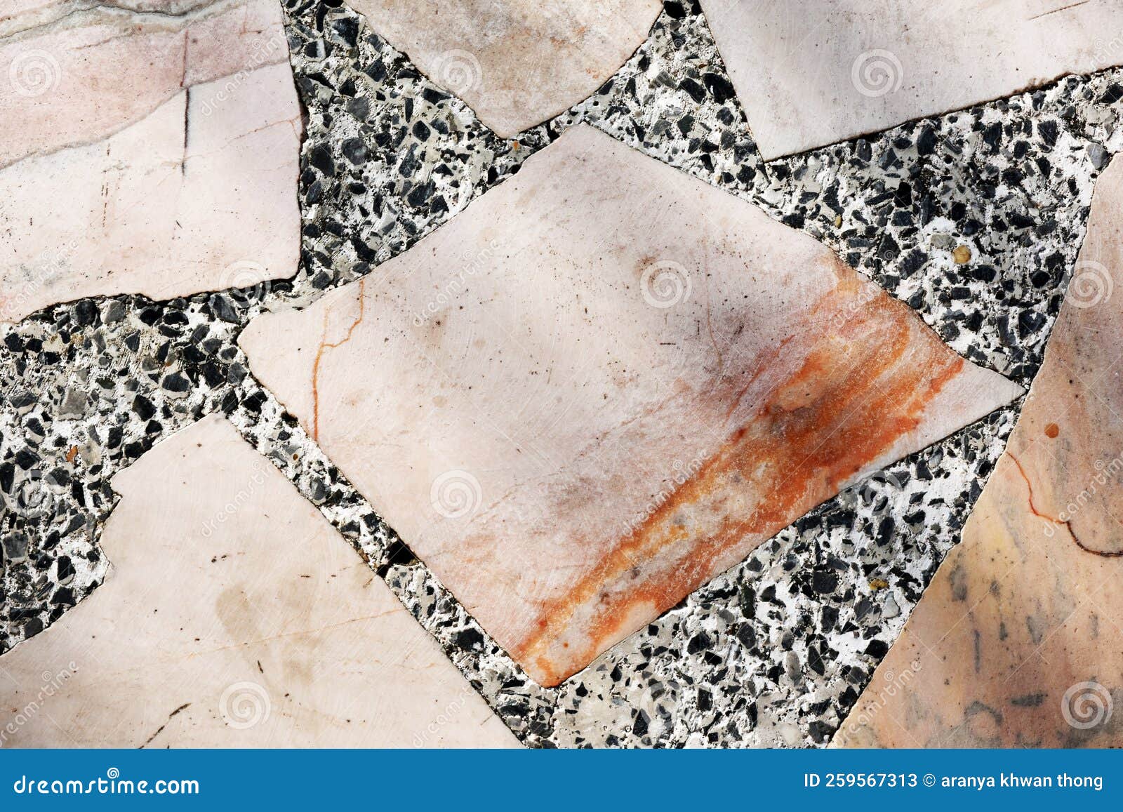 Old Marble Table Top with Small Pebbles Stock Image Image of grunge