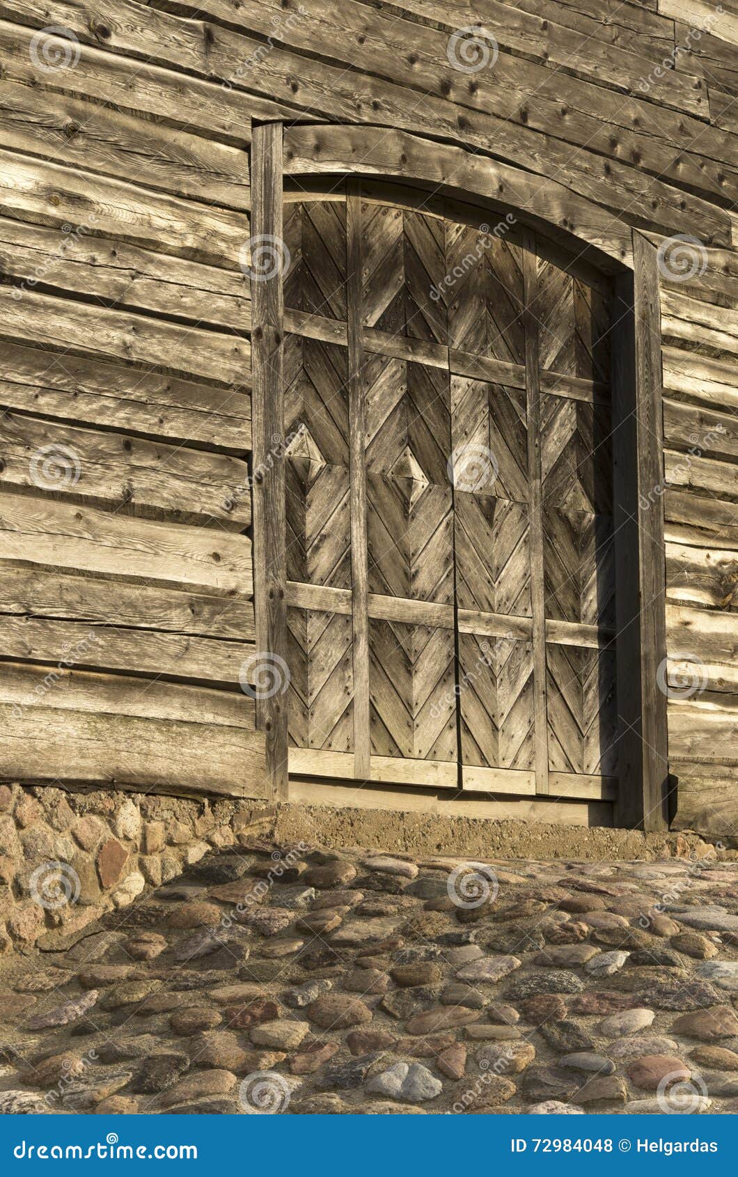 old massive wooden doors