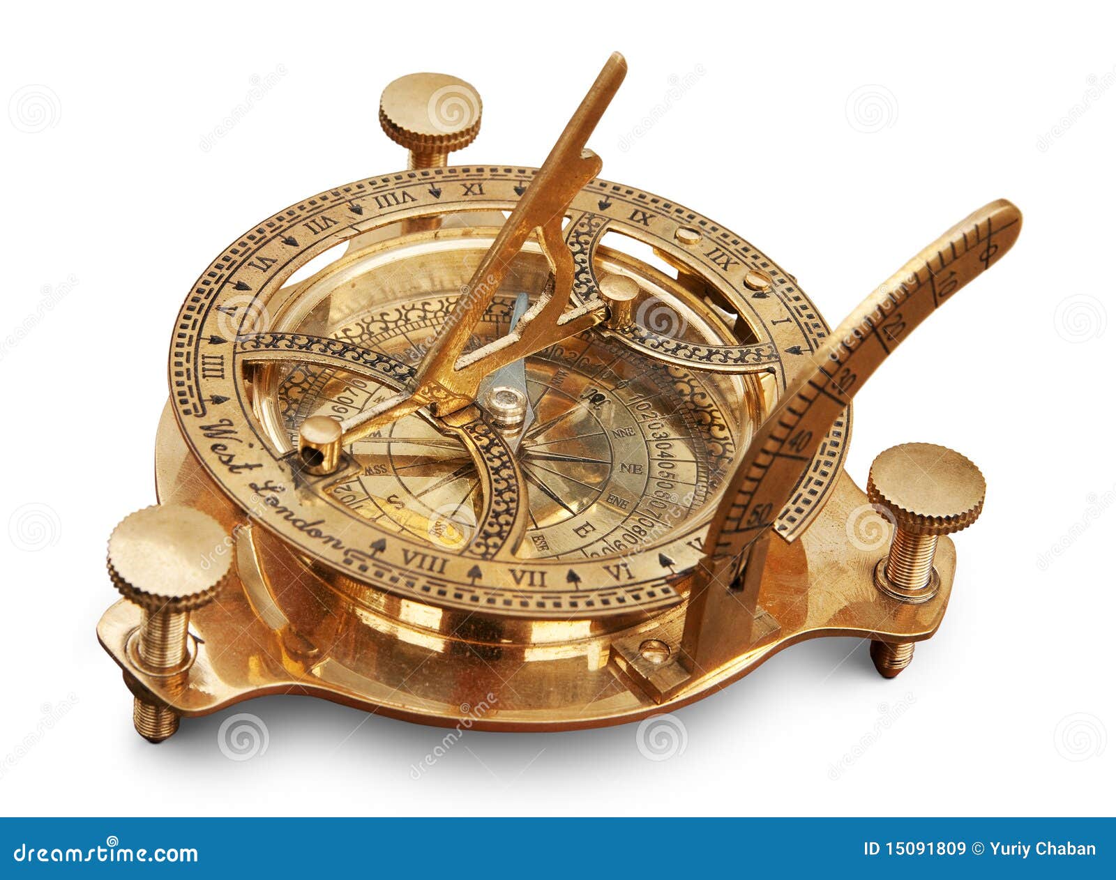 Old Measuring Instrument for Navigation Stock Image - Image of