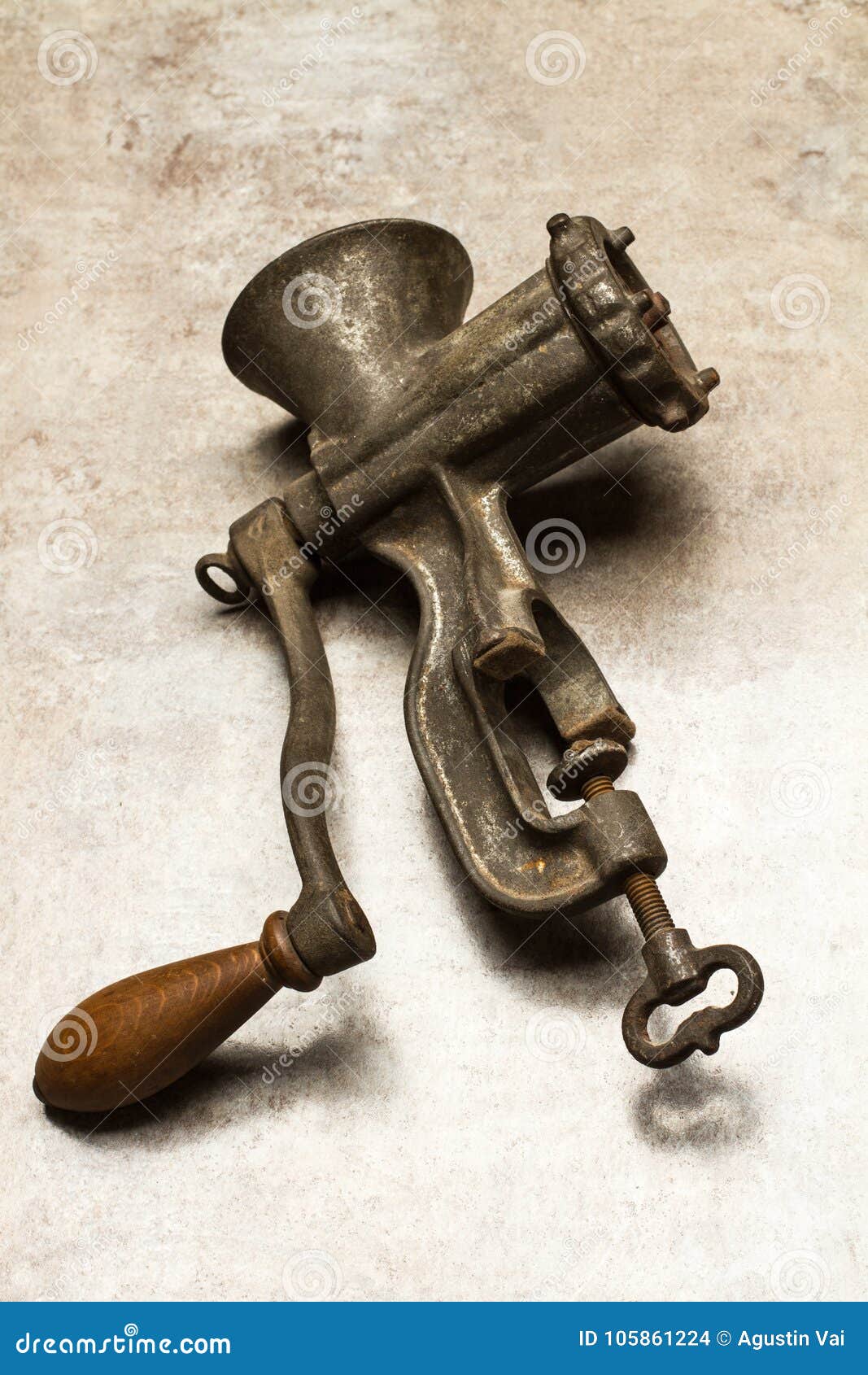 Old meat grinder stock photo. Image of crank, kitchen 105861224
