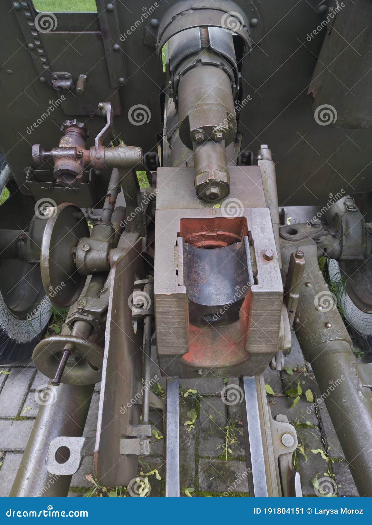 artillery gun mechanism.