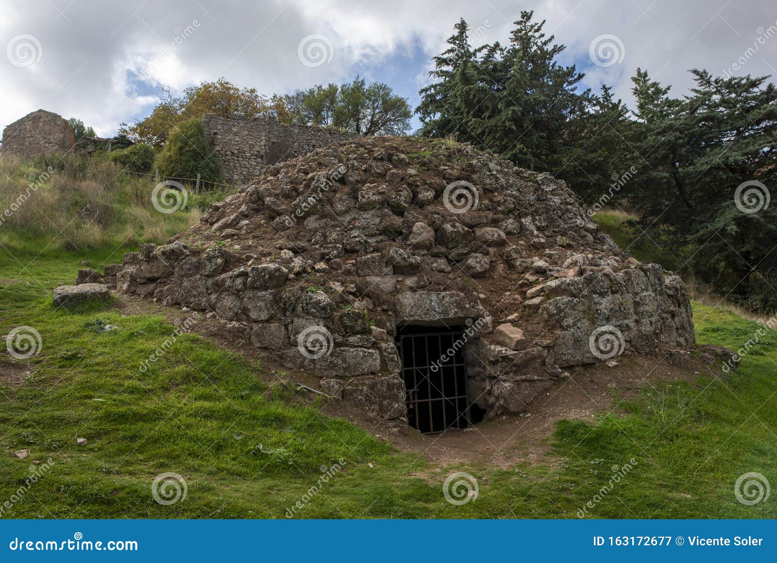 Old Medieval Refrigerator of Araba Origin in Medinaceli Stock Image