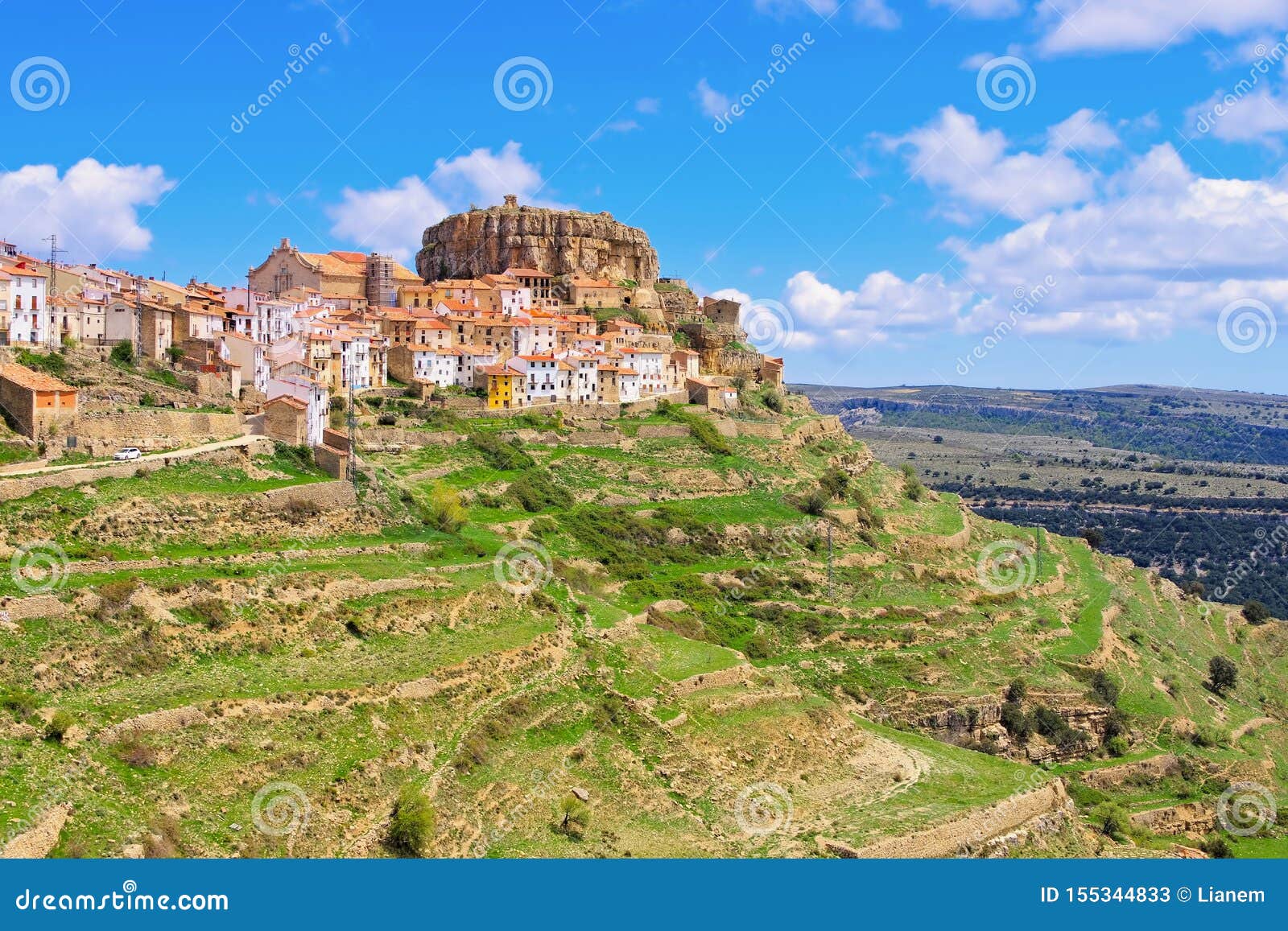the old medieval town of ares del maestrat castellon