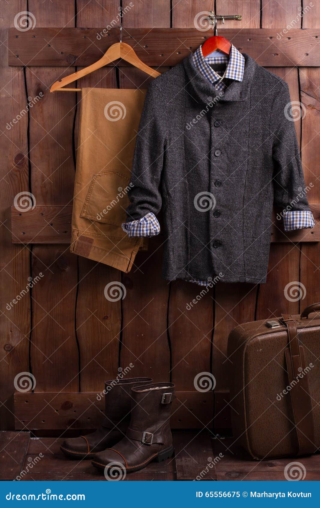 Old men s clothing. stock image. Image of male, furniture 65556675