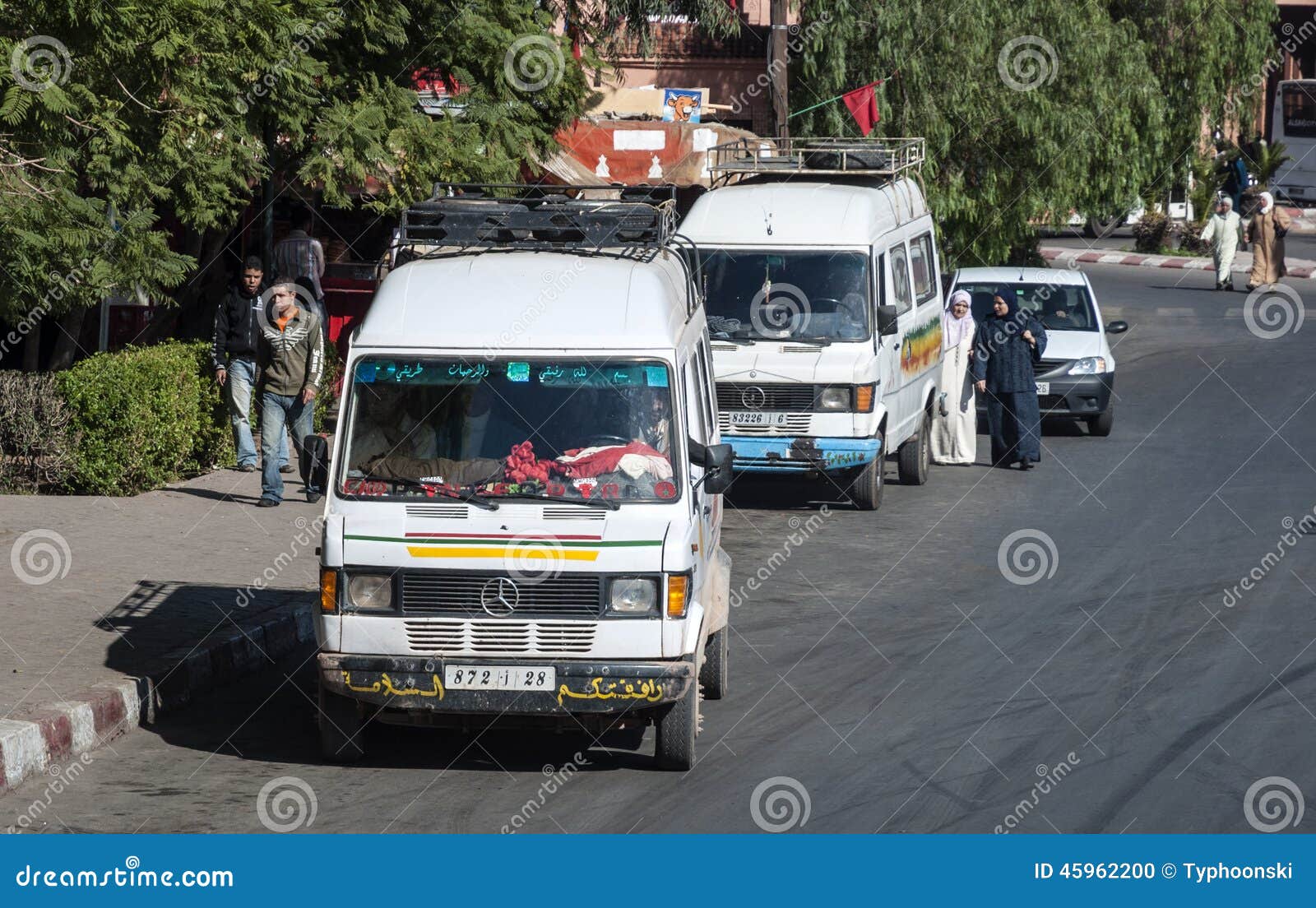 Old Mercedes Benz Vans in Morocco Editorial Image Image of marracesh