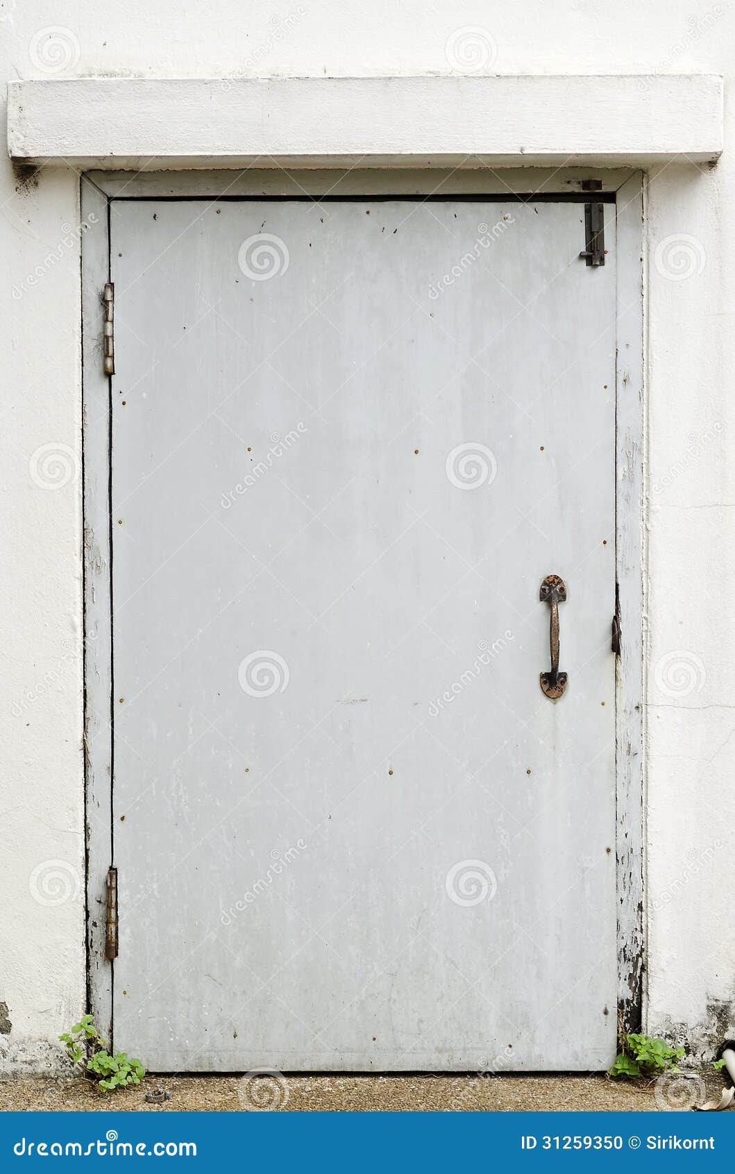 Old Metal Back Door Stock Photo Image 31259350
