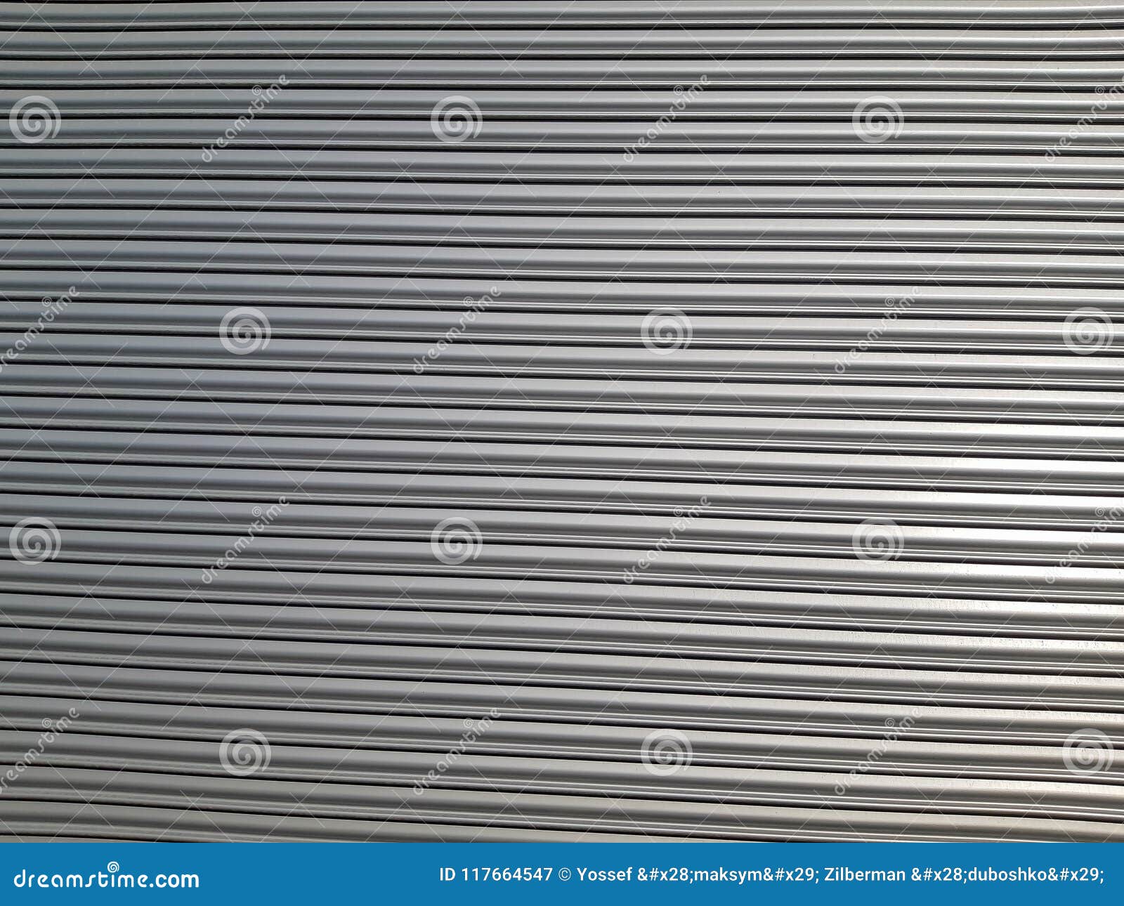 Old Metal Blinds Painted with Thick Layer of Light Paint As Background