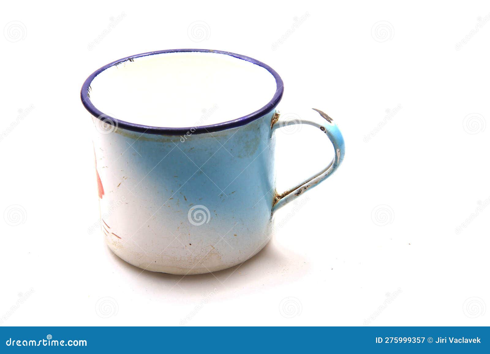 Old metal cup stock image. Image of isolated, empty 275999357
