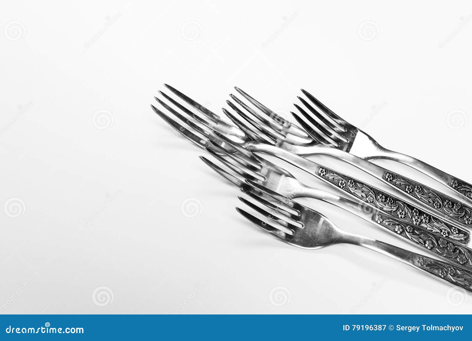 Old metal forks stock image. Image of fork, steel, retro 79196387