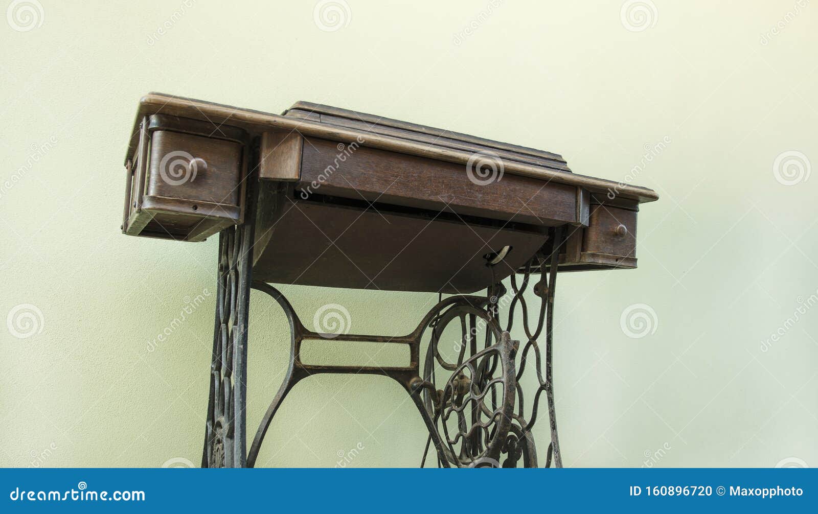 Old Metal Manual Retro Sewing Machine Stock Photo Image of tool