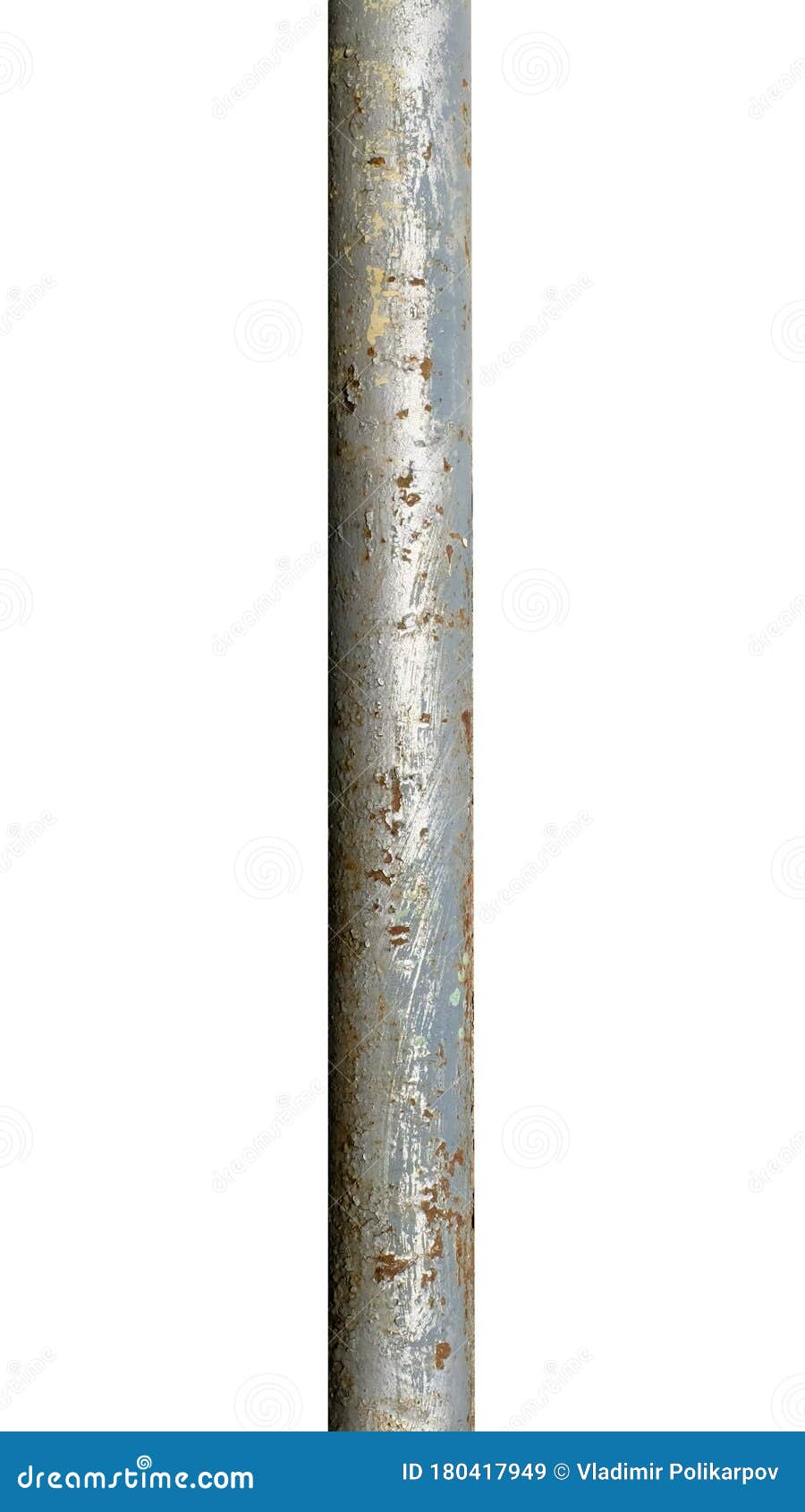 Old Metal Pipe Isolated on White Stock Image Image of metal, pipeline