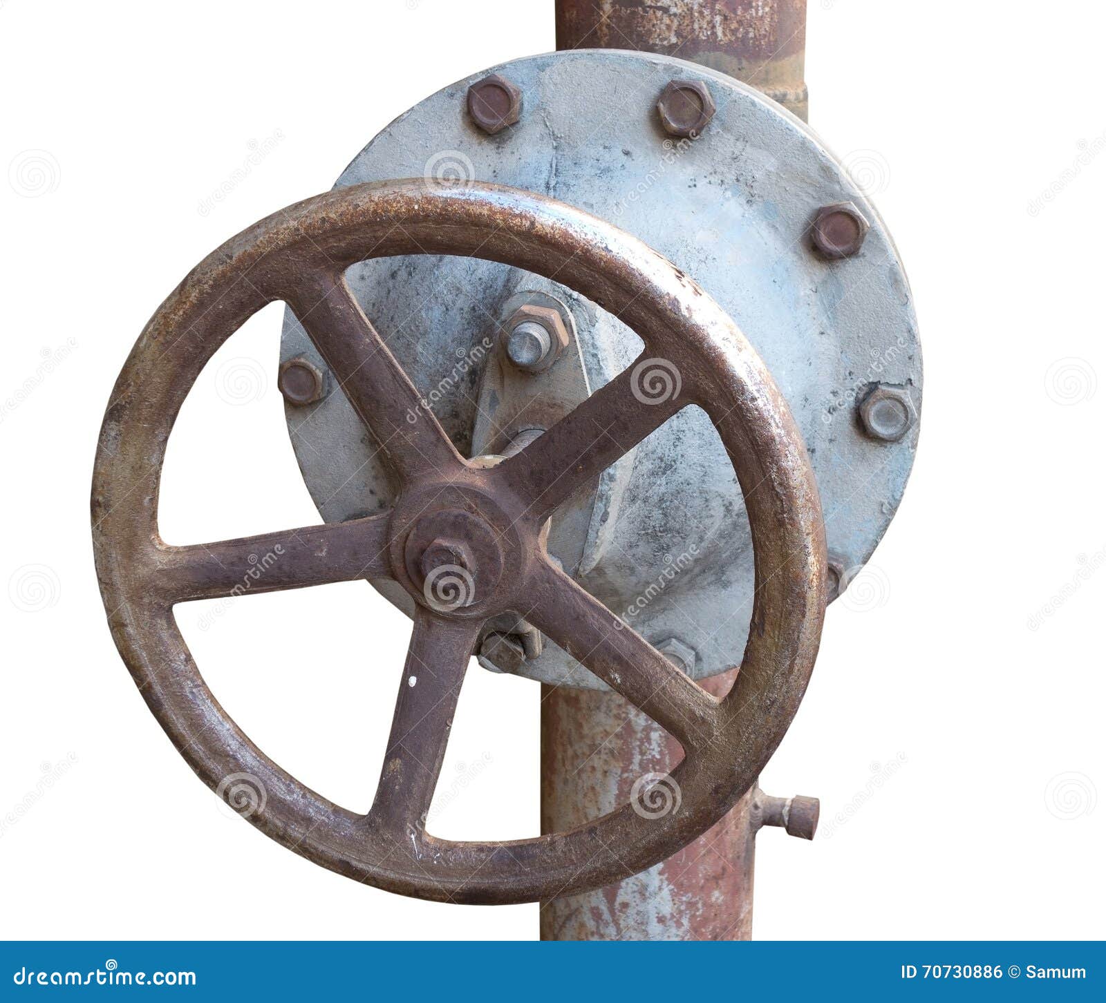 Old metal pipe with valve stock photo. Image of consumption 70730886
